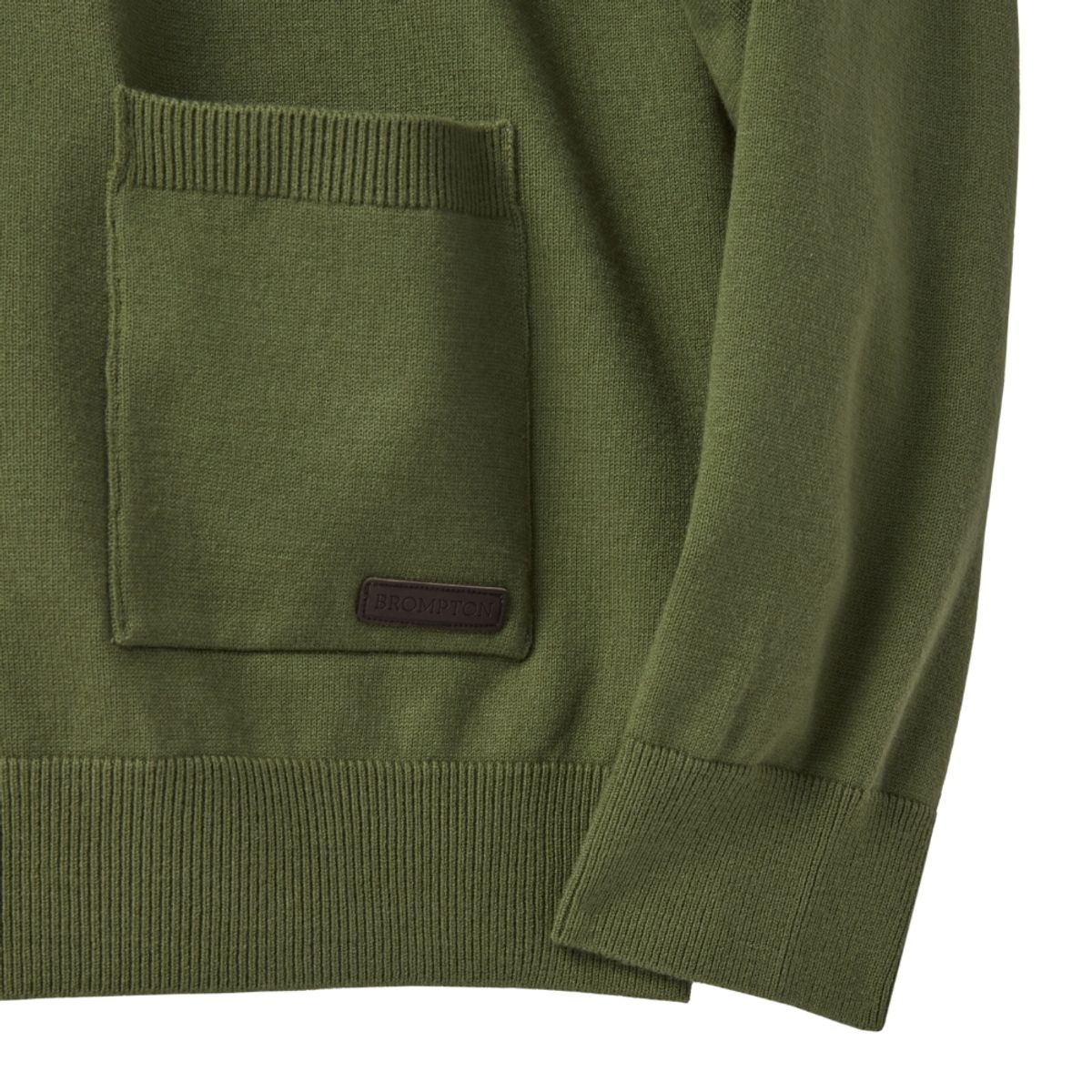 브롬톤 런던(BROMPTON LONDON) BACK POINT V-NECK CARDIGAN - GREEN (P241UCD403)