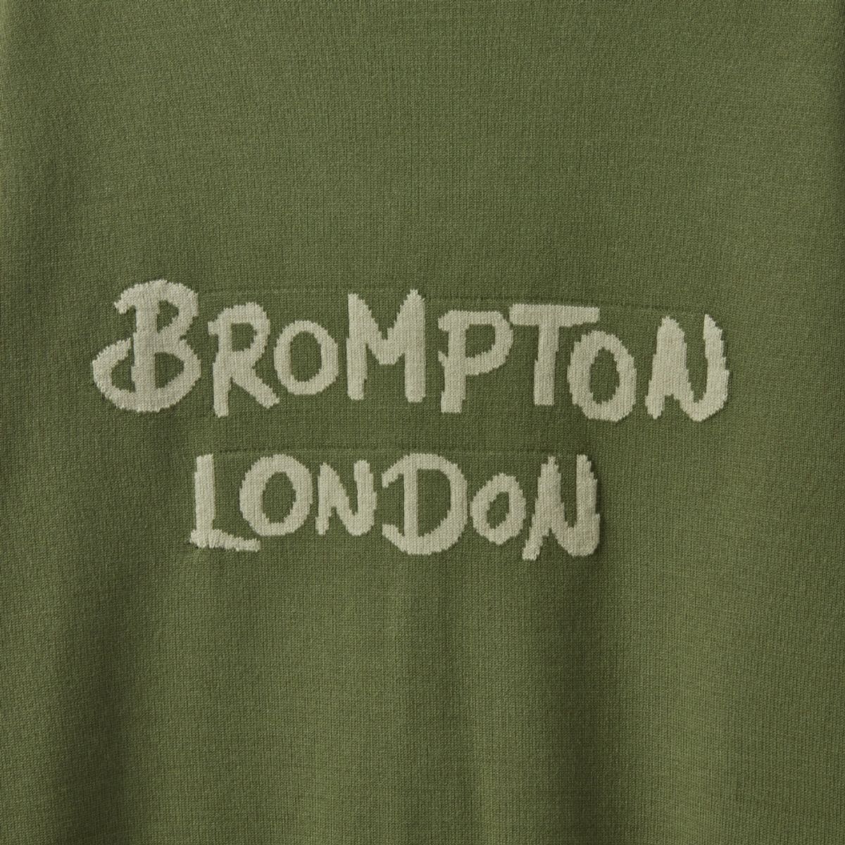 브롬톤 런던(BROMPTON LONDON) BACK POINT V-NECK CARDIGAN - GREEN (P241UCD403)