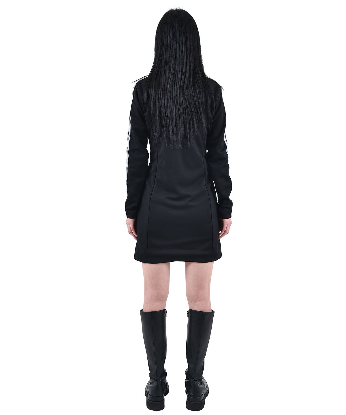 카타르시스(KATHARSIS) 스포티 트랙 저지 원피스 블랙 S M