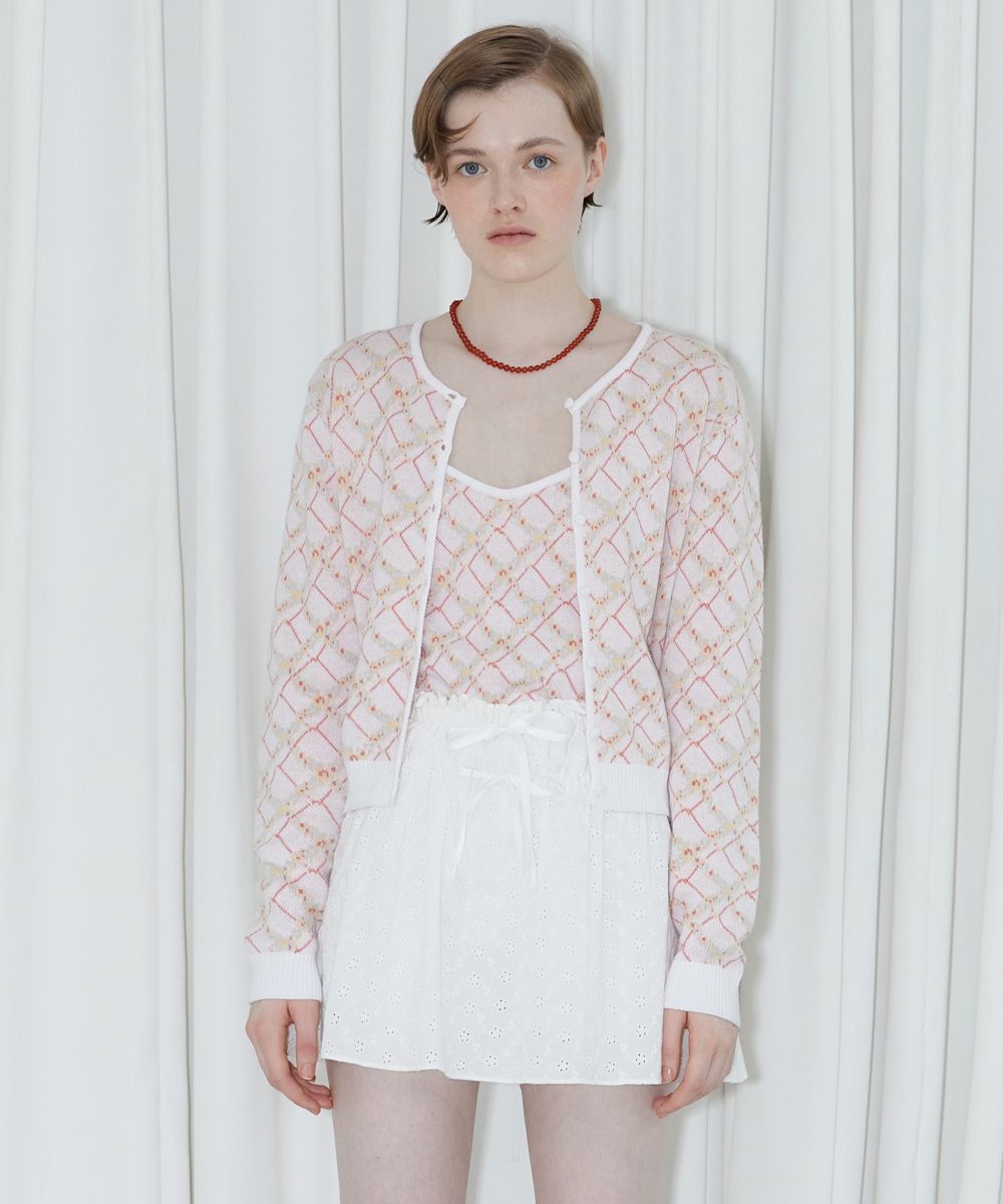 【SINOON】24SS EYELET MINI SKIRT (WHITE) MUSINSA | SINOON Eyelet Mini Skirt (White)