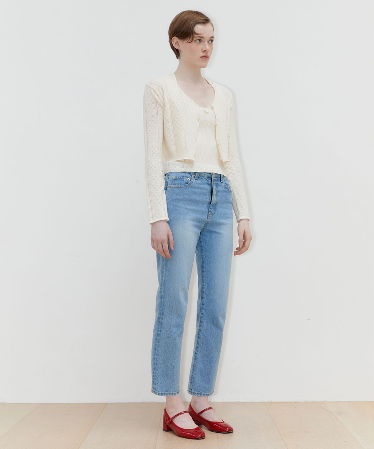 시눈(SINOON) REGULAR FIT DENIM PANTS (LIGHT BLUE)