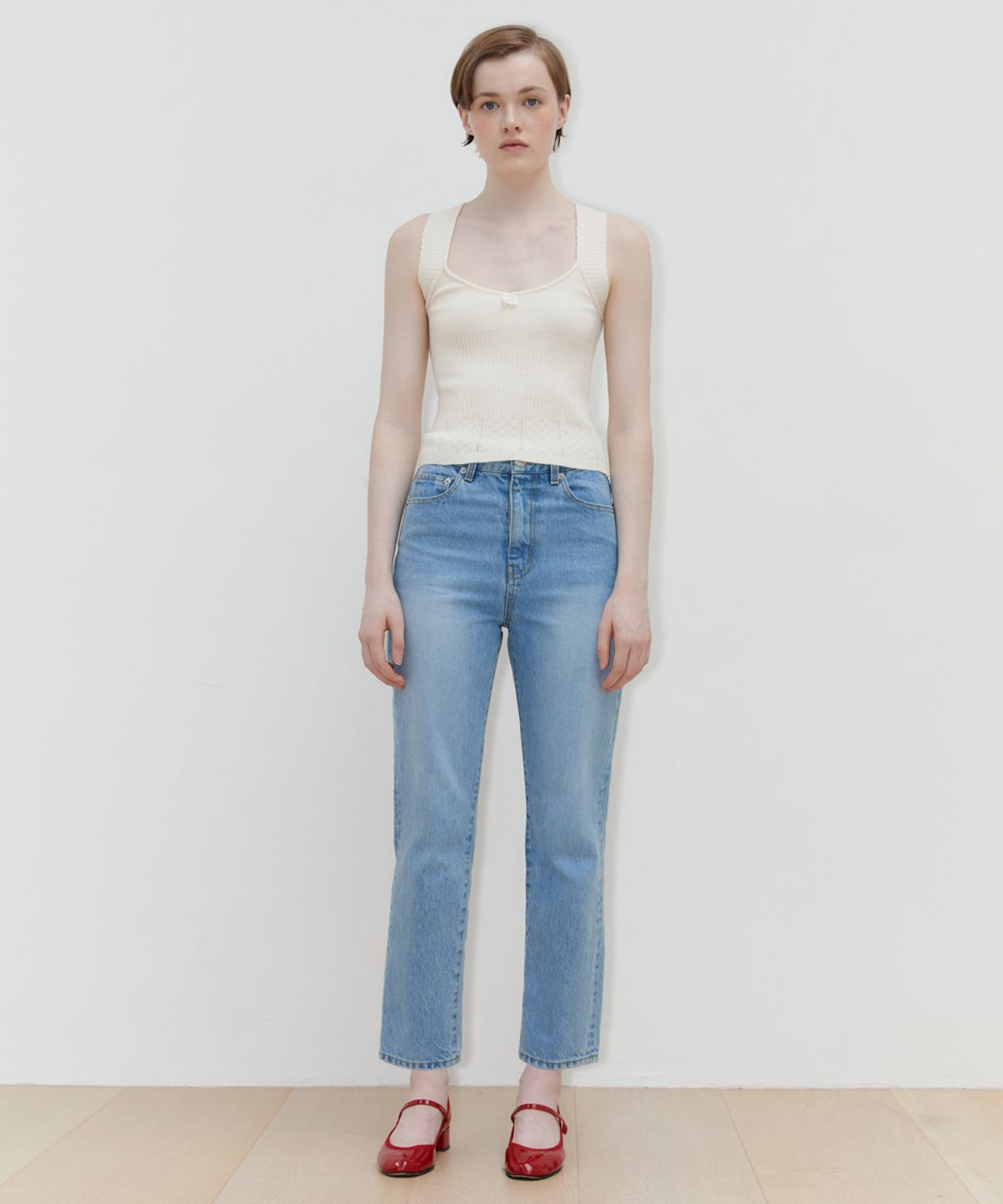 시눈(SINOON) REGULAR FIT DENIM PANTS (LIGHT BLUE)