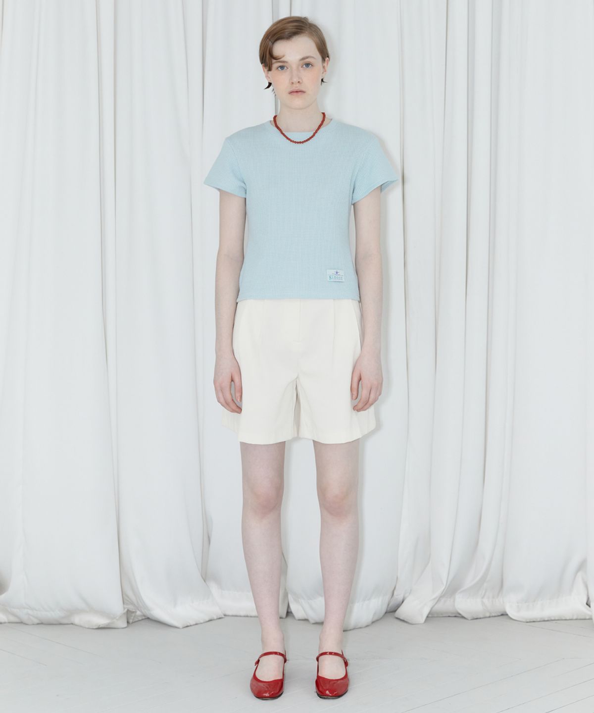 시눈(SINOON) ROUND HALF PANTS (IVORY)