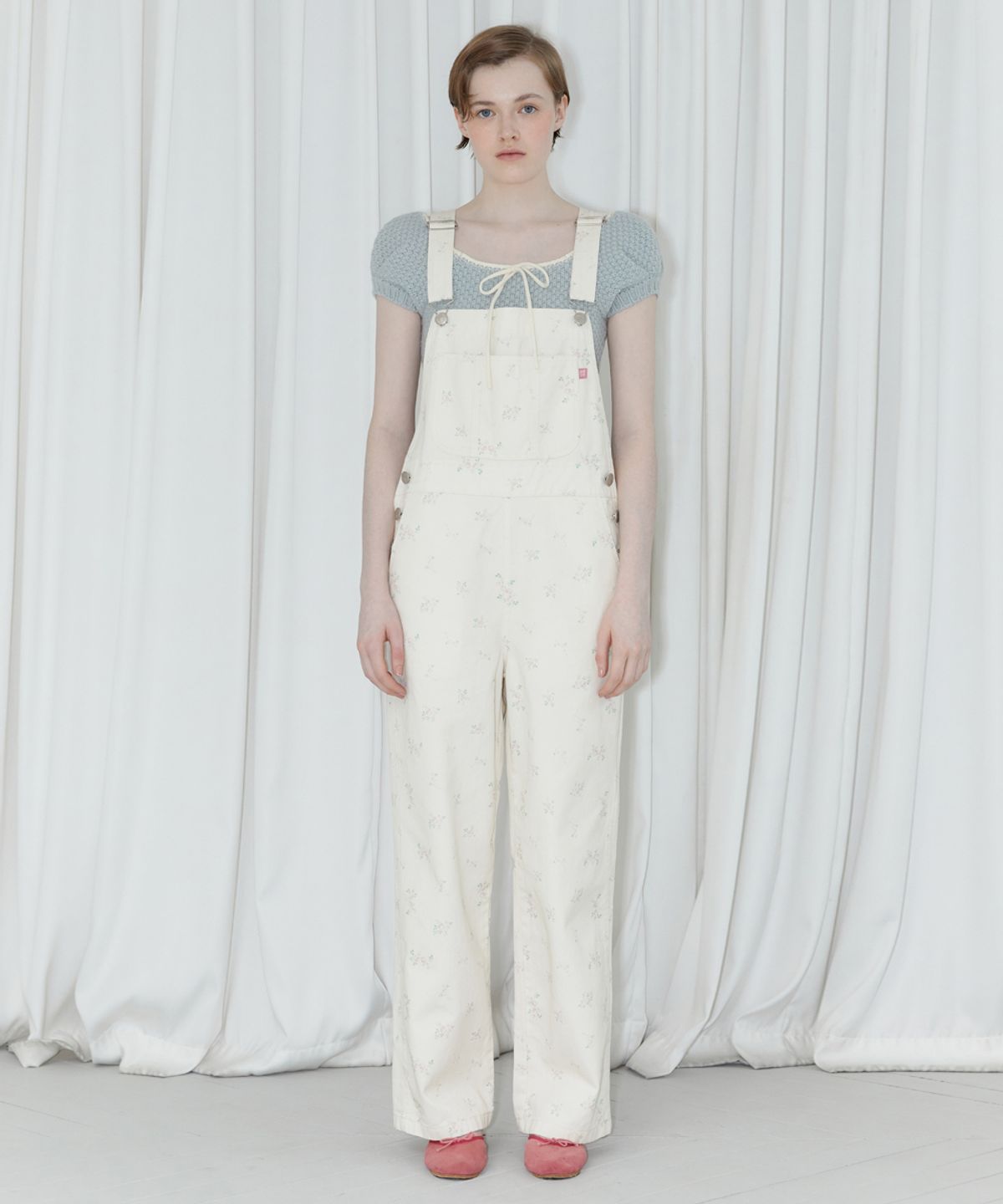 시눈(SINOON) FLOWER OVERALL (IVORY)