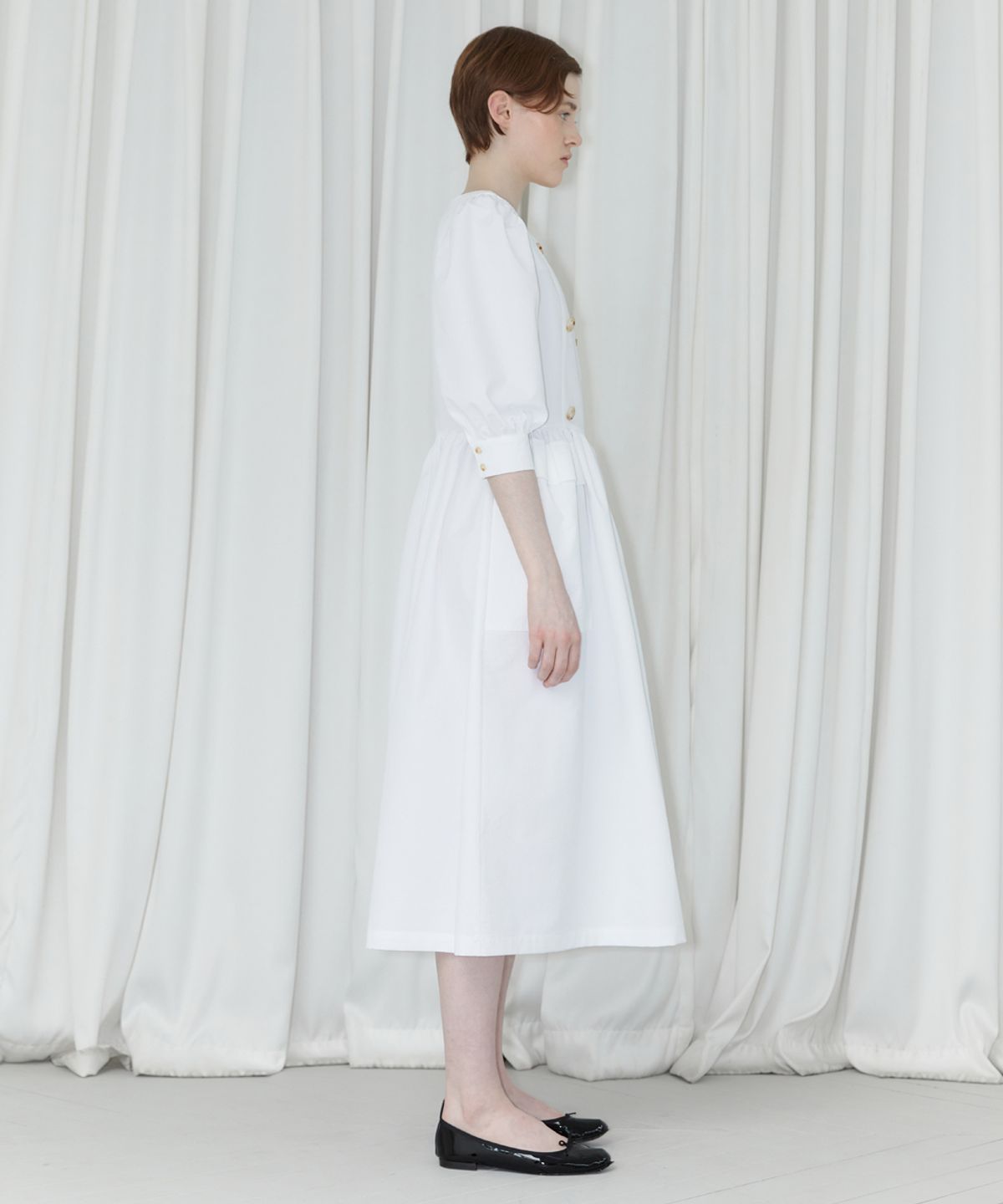 시눈(SINOON) SHIRT LONG DRESS (WHITE)