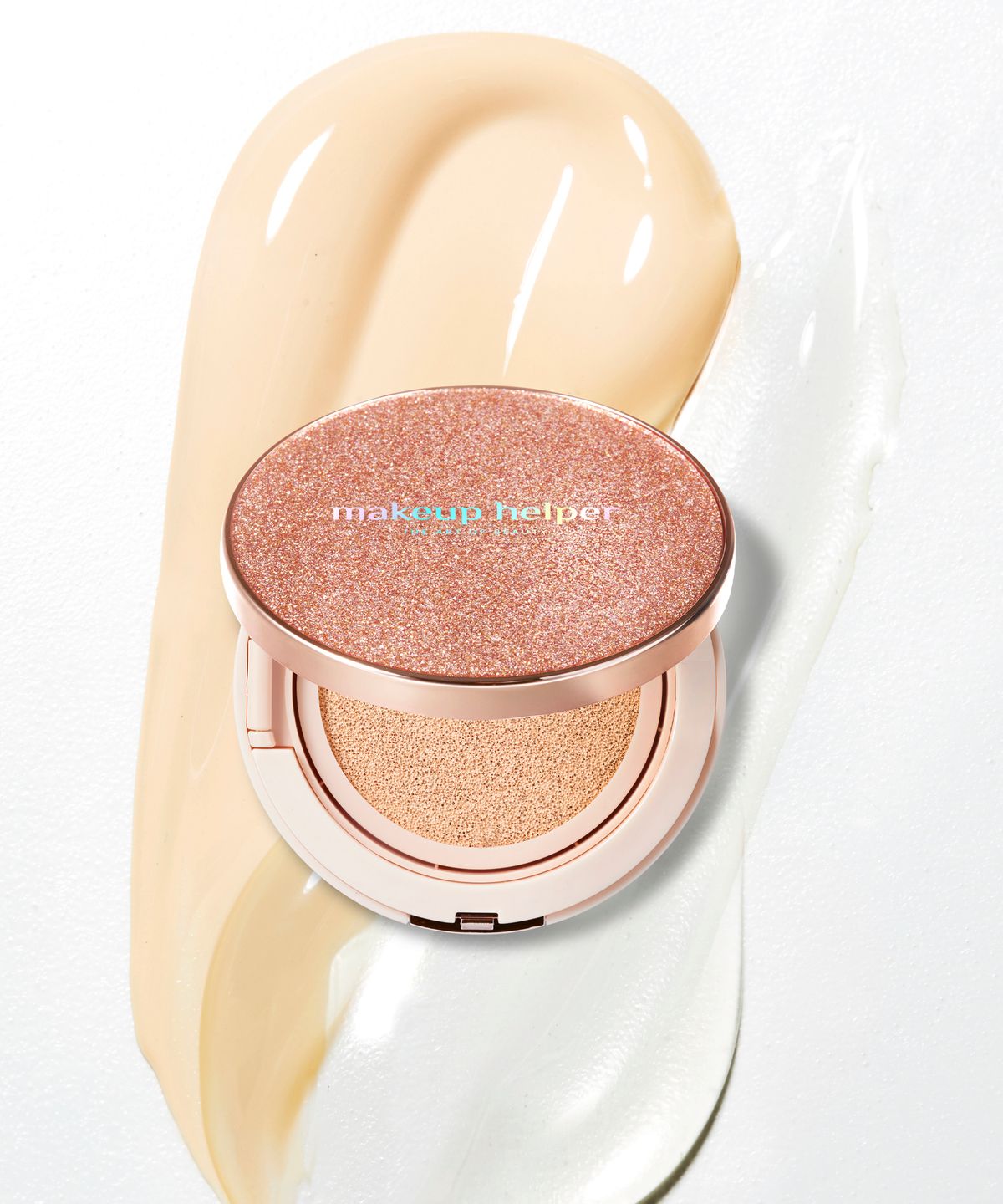 메이크업헬퍼(MAKEUP HELPER) 앰플 글로우 빅사이즈 쿠션 23g 로즈 글리터