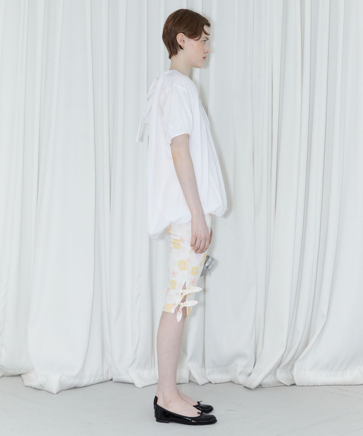 시눈(SINOON) VOLUME HALF BLOUSE (WHITE)