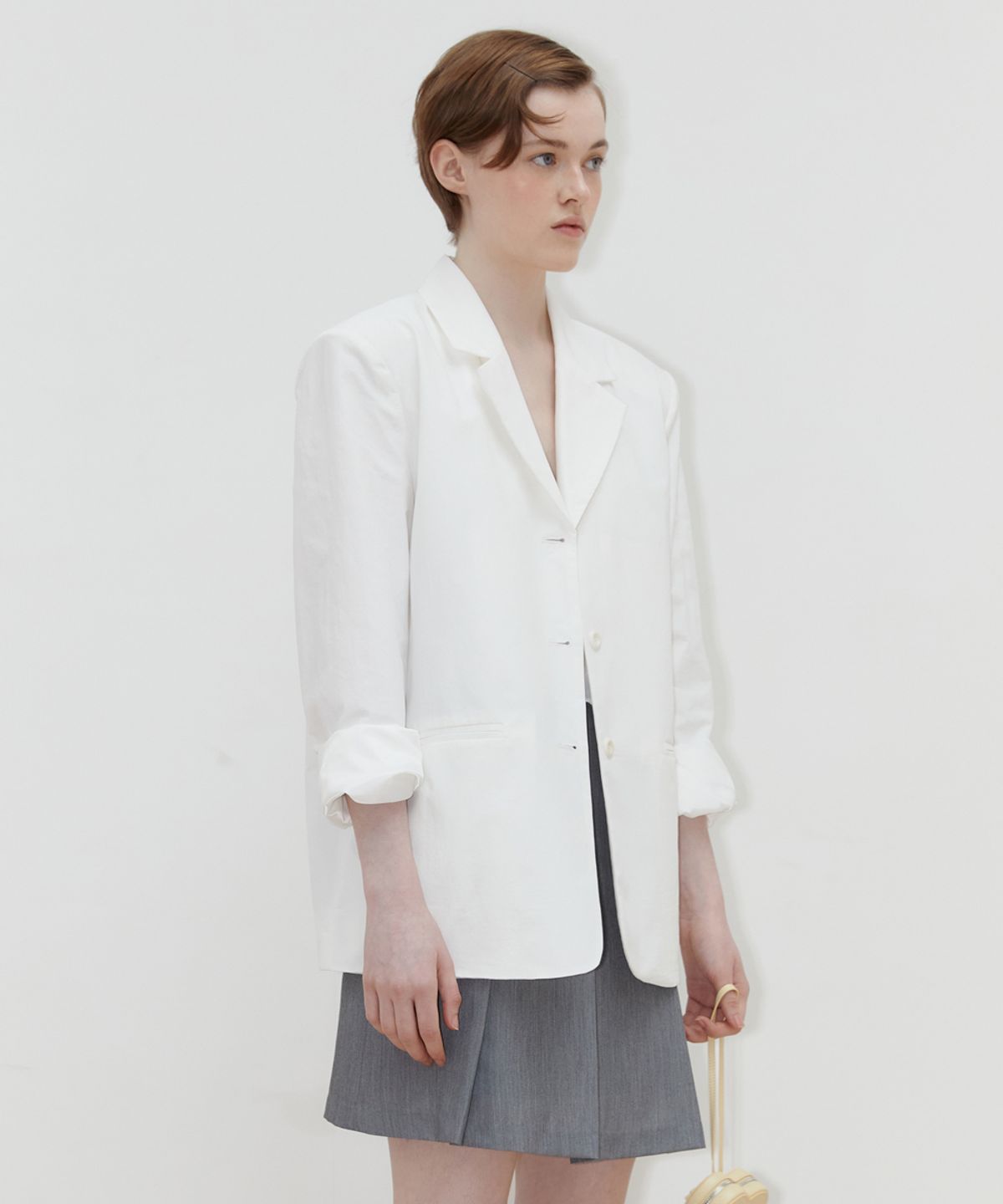 시눈(SINOON) CLASSIC BLAZER (WHITE)
