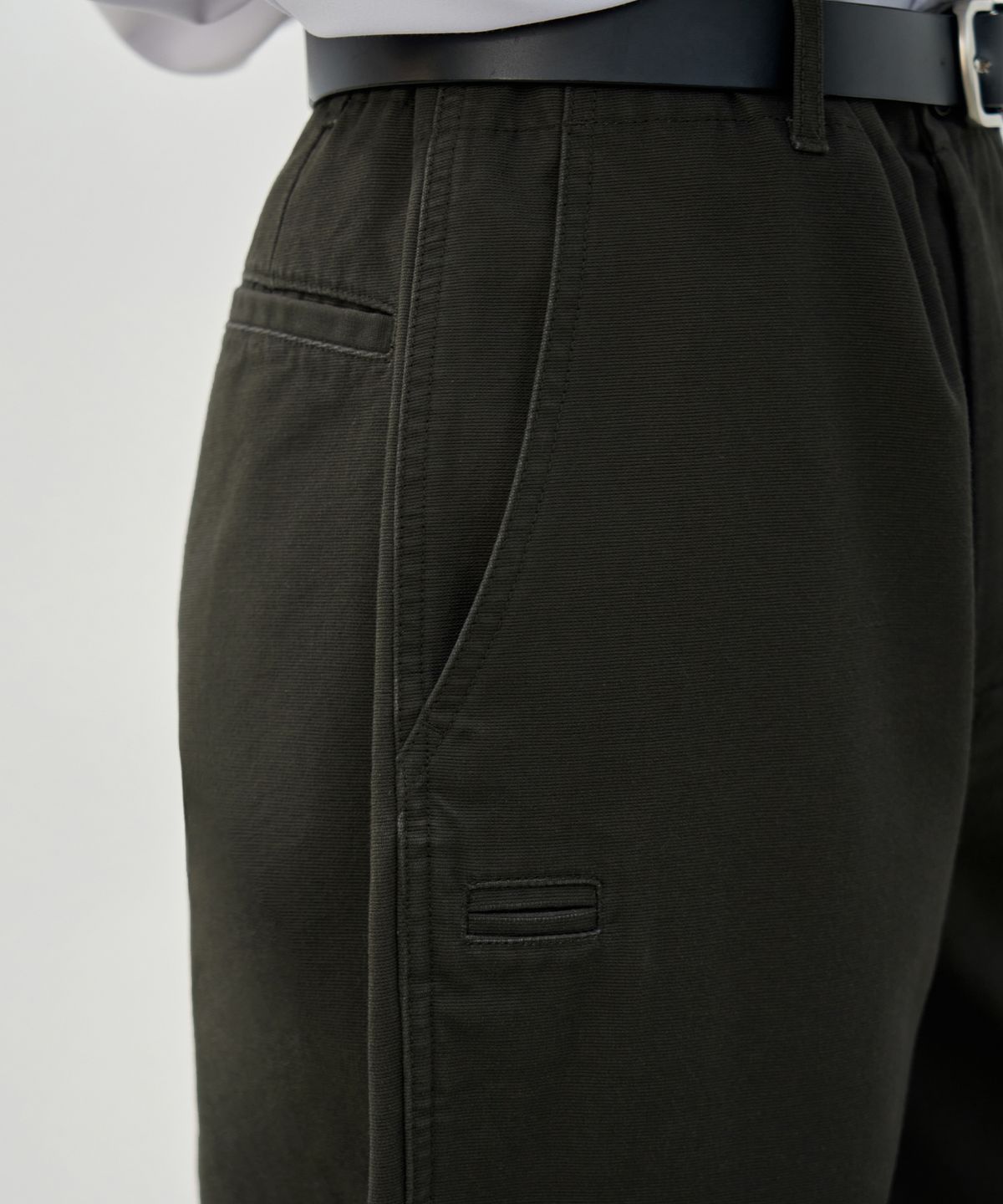 드로우핏(DRAW FIT) 워시드 오피서 치노 팬츠 [GREYISH KHAKI]