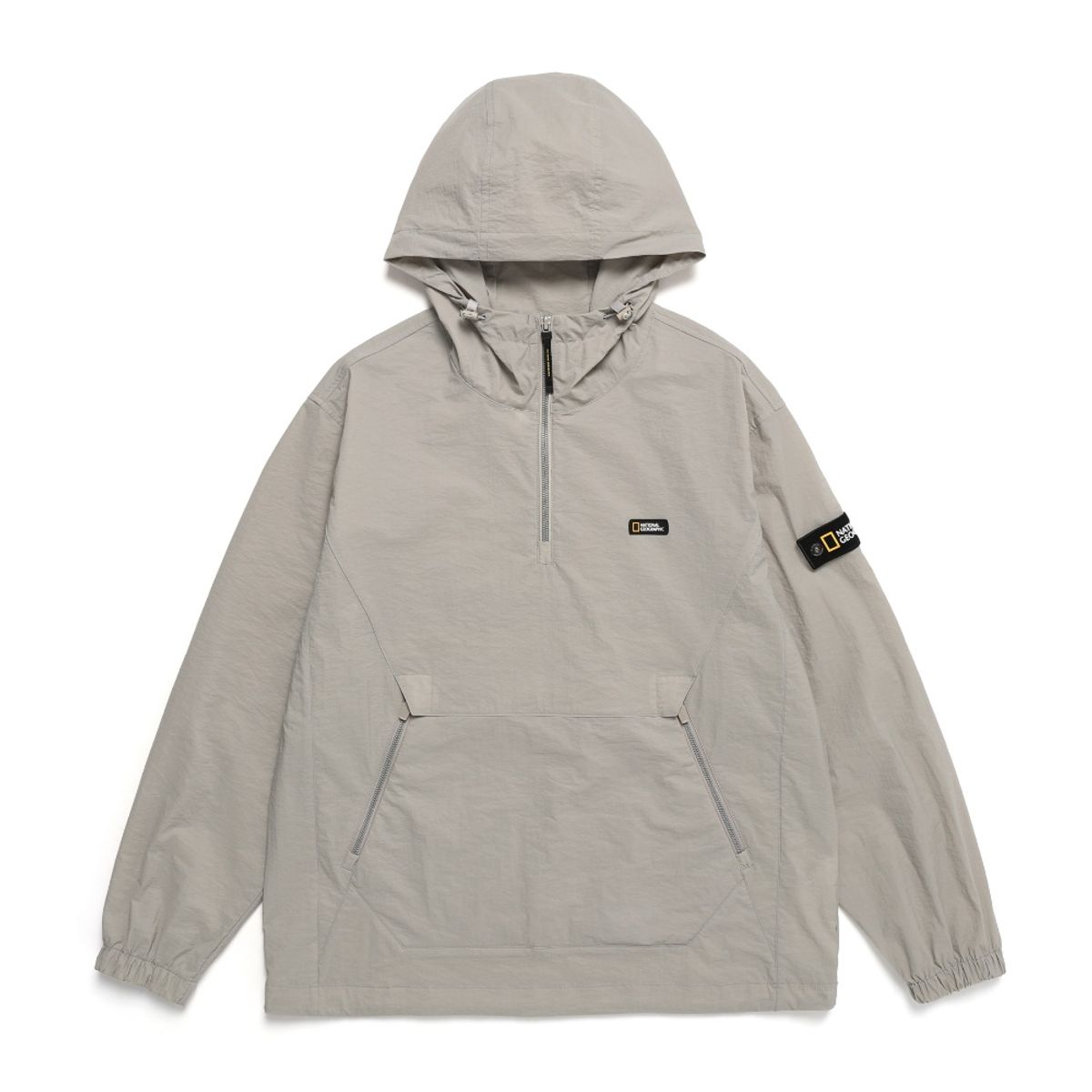 내셔널지오그래픽(NATIONALGEOGRAPHIC) N241UFT940 디머 우븐 트레이닝 후디 아노락 OAK BEIGE