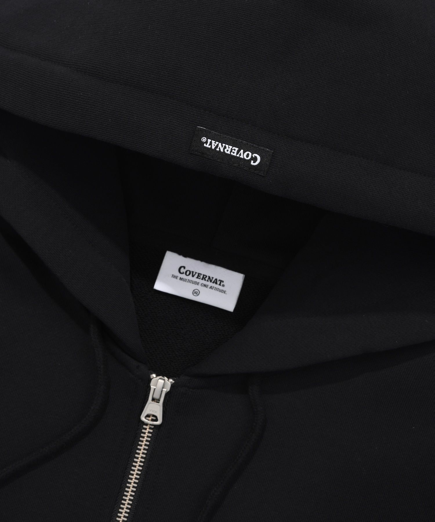 MUSINSA | COVERNAT CVNT Overfit Hoodie Zip-up Black