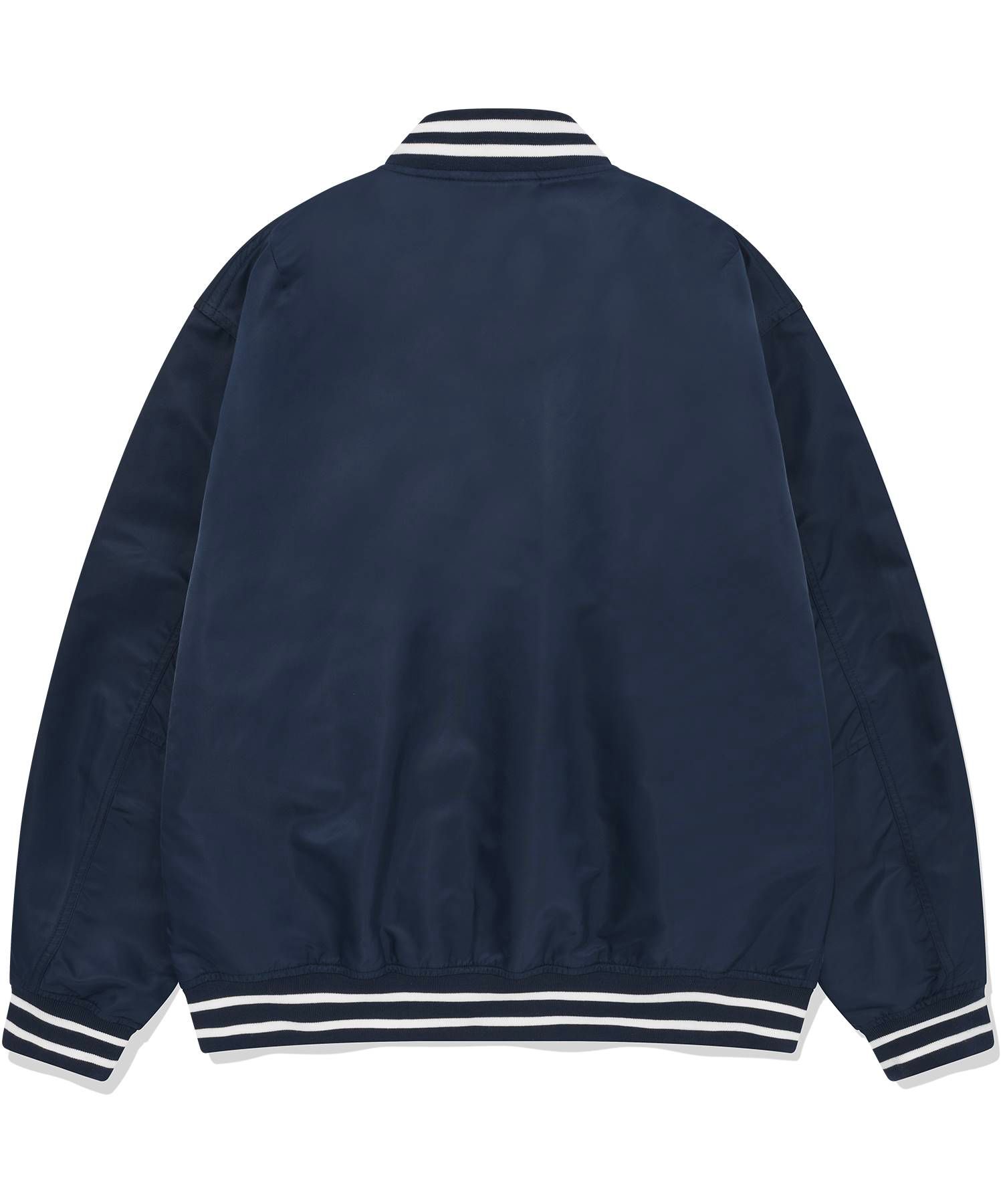 MUSINSA | COVERNAT C logo varsity jacket navy