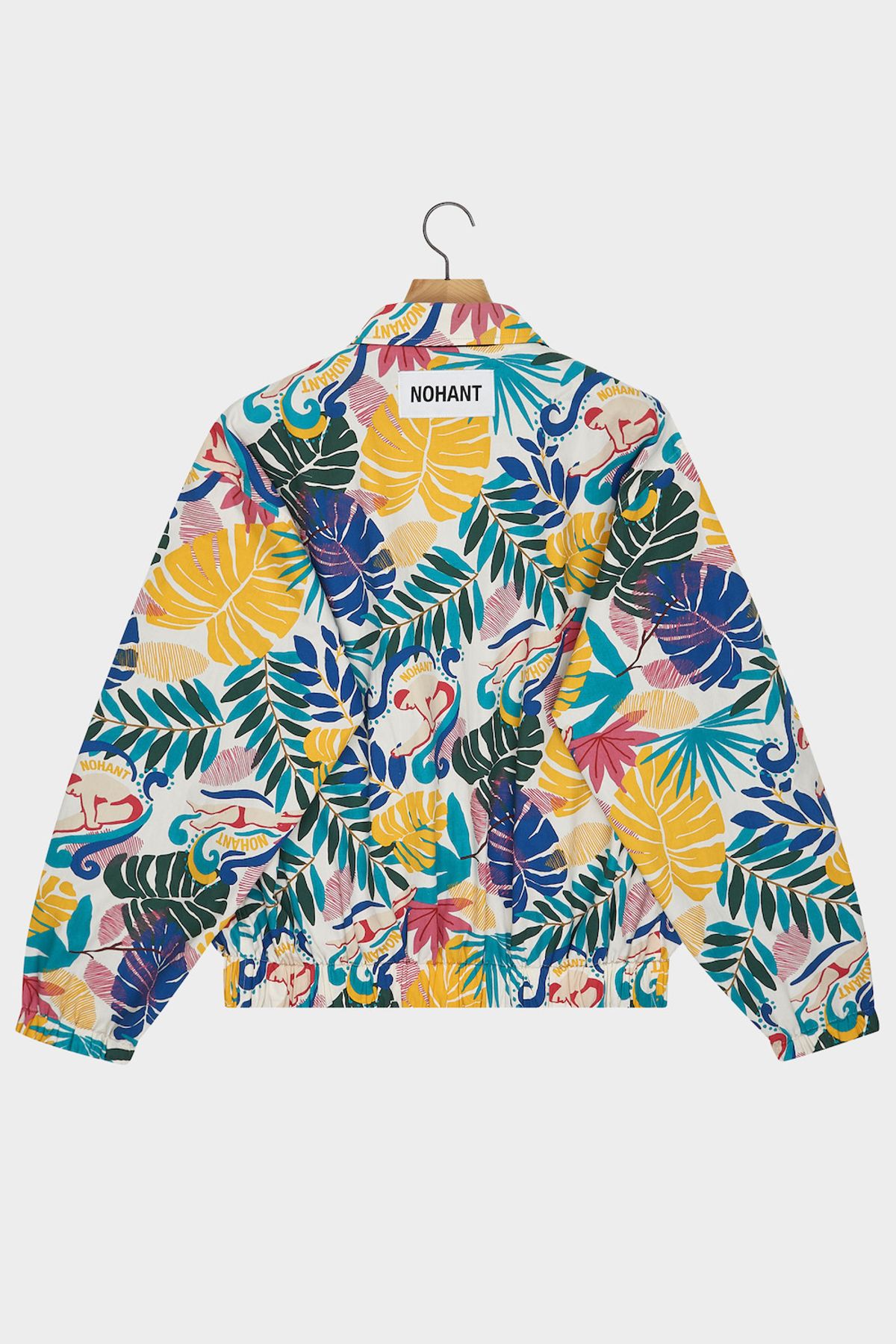노앙(NOHANT) COTTON REVERSIBLE TROPICAL SINGLE JACKET NAVY/TROPICAL