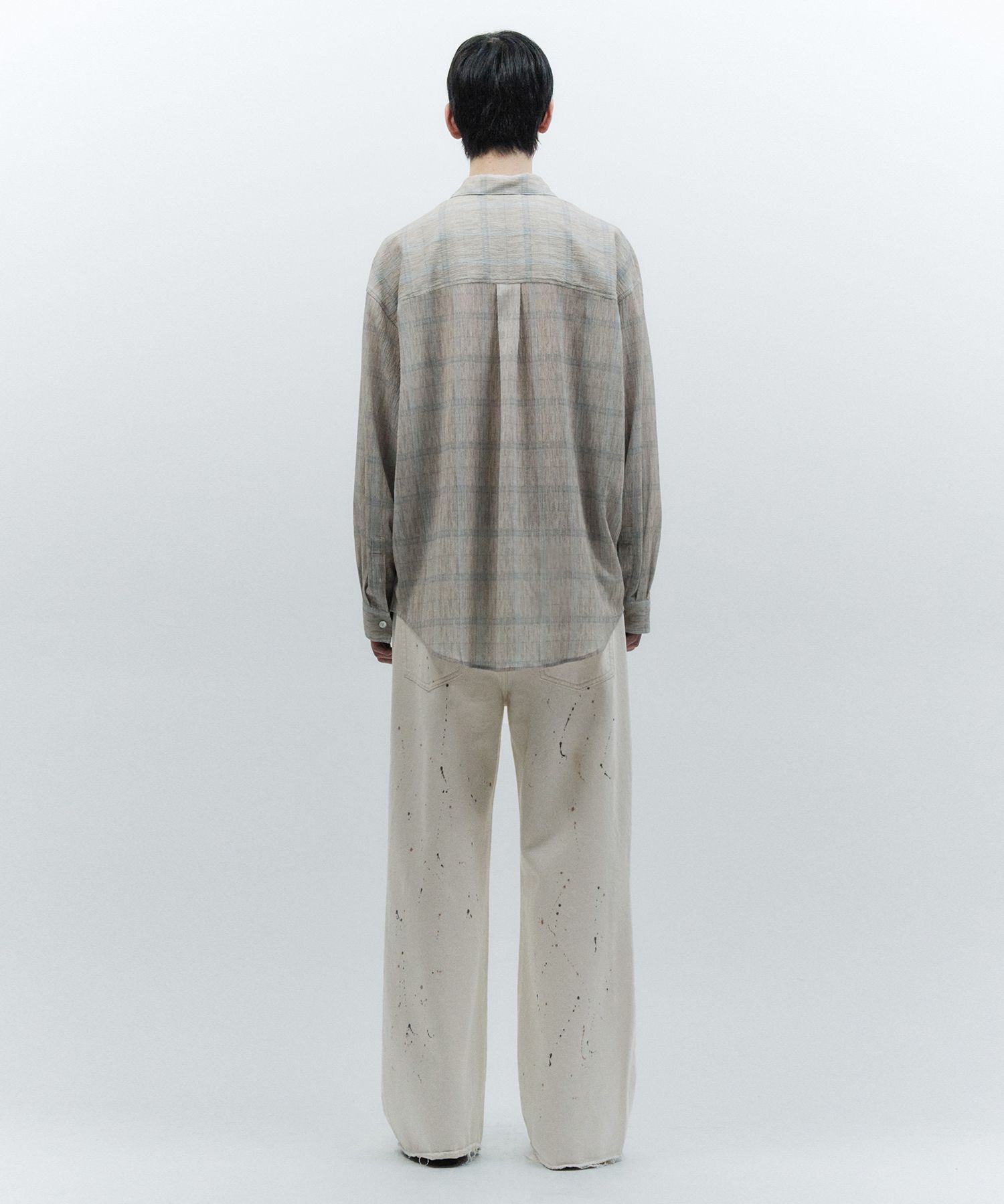パンツ INSILENCE Stained Painting Denim Pants MUSINSA公式 | INSILENCE Stained Painting Denim Pants CREAM