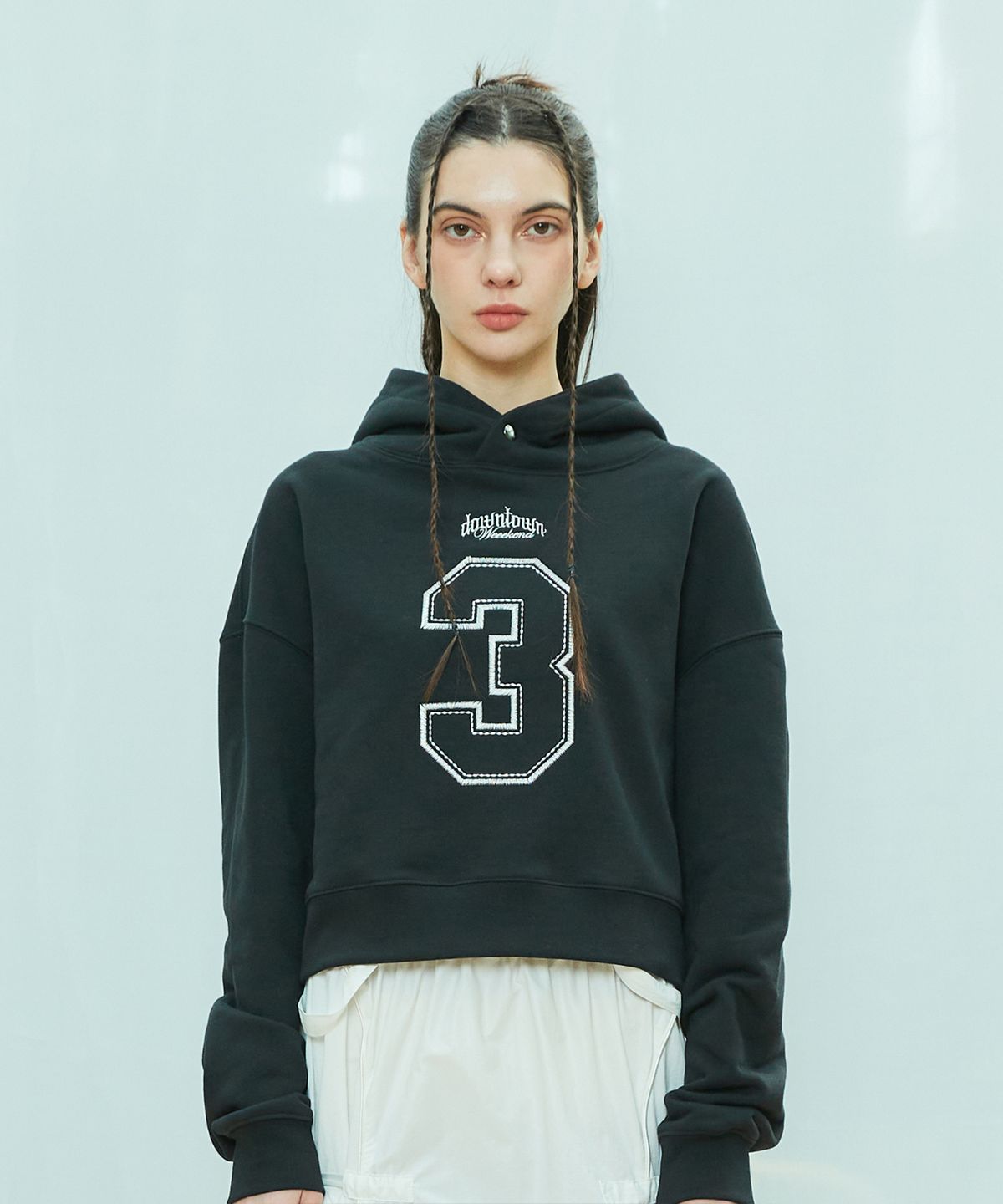 라티젠(LARTIGENT) L9 BIG NUMBER HOODIE(BLACK)