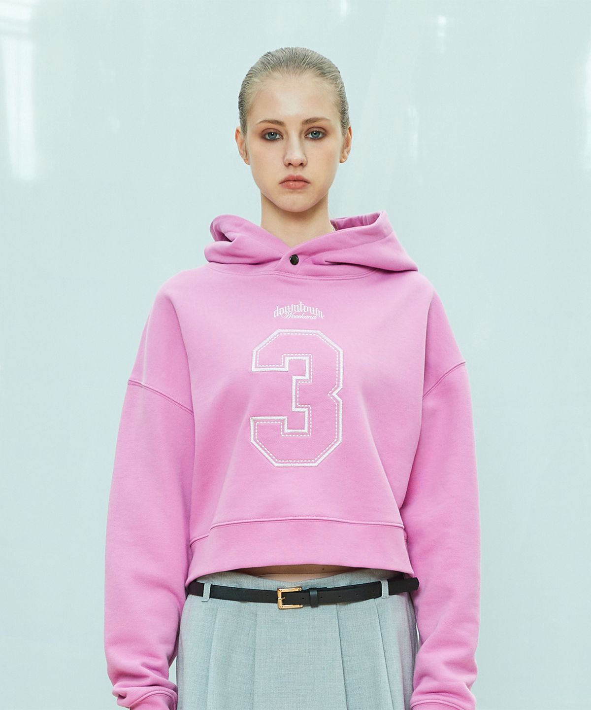 라티젠(LARTIGENT) L9 BIG NUMBER HOODIE(PINK)