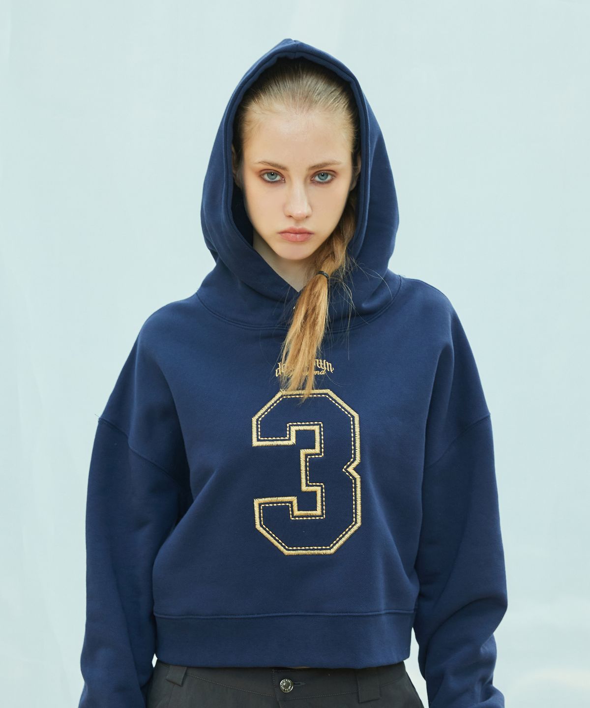 라티젠(LARTIGENT) L9 BIG NUMBER HOODIE(NAVY)