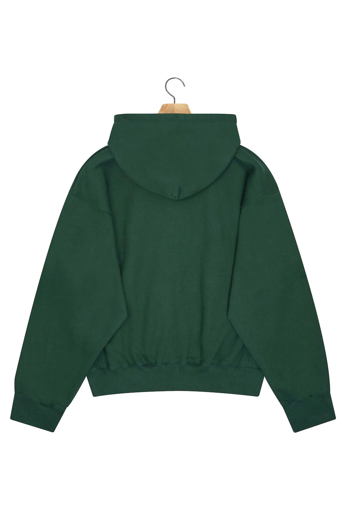 노앙(NOHANT) LONELY/LOVELY HOODIE ZIP-UP DEEP GREEN