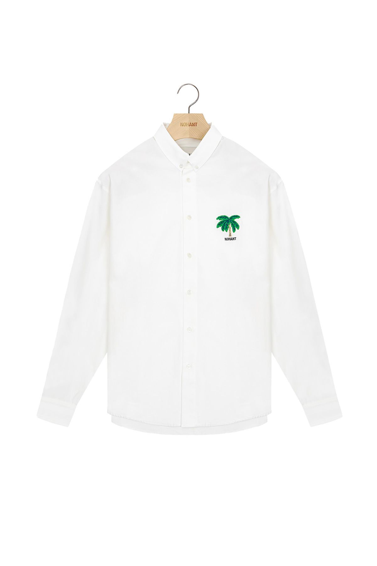 노앙(NOHANT) PALM TREE OXFORD SHIRT WHITE
