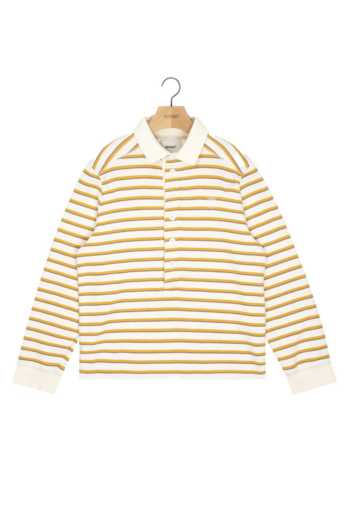 노앙(NOHANT) STRIPE RUGBY SHIRT STRIPE-YELLOW
