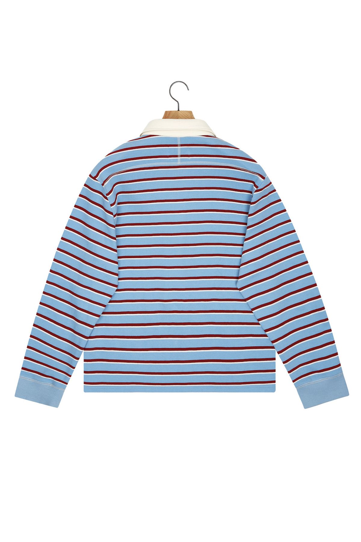노앙(NOHANT) STRIPE RUGBY SHIRT STRIPE-BLUE