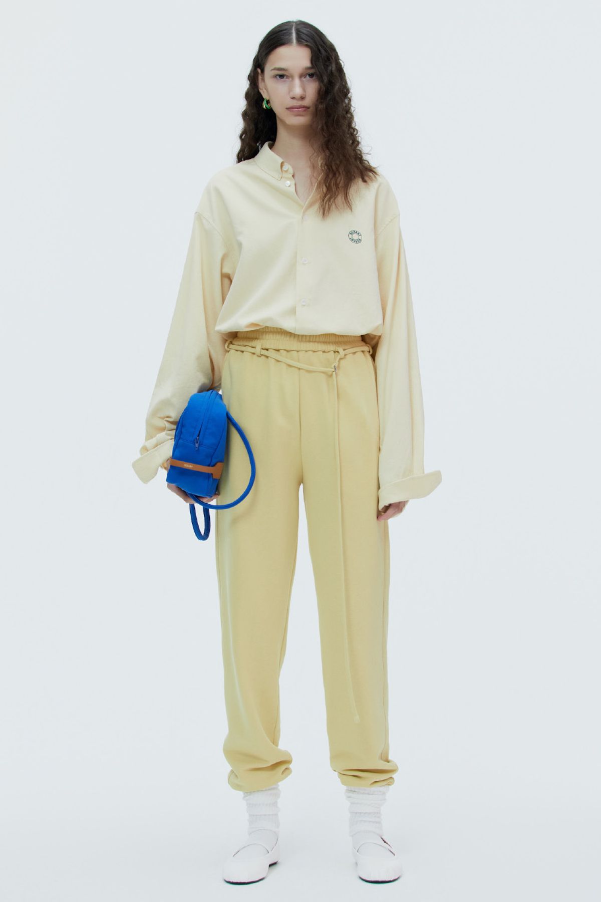 노앙(NOHANT) BELT LOOP JOGGER PANTS RESORT-MUSTARD