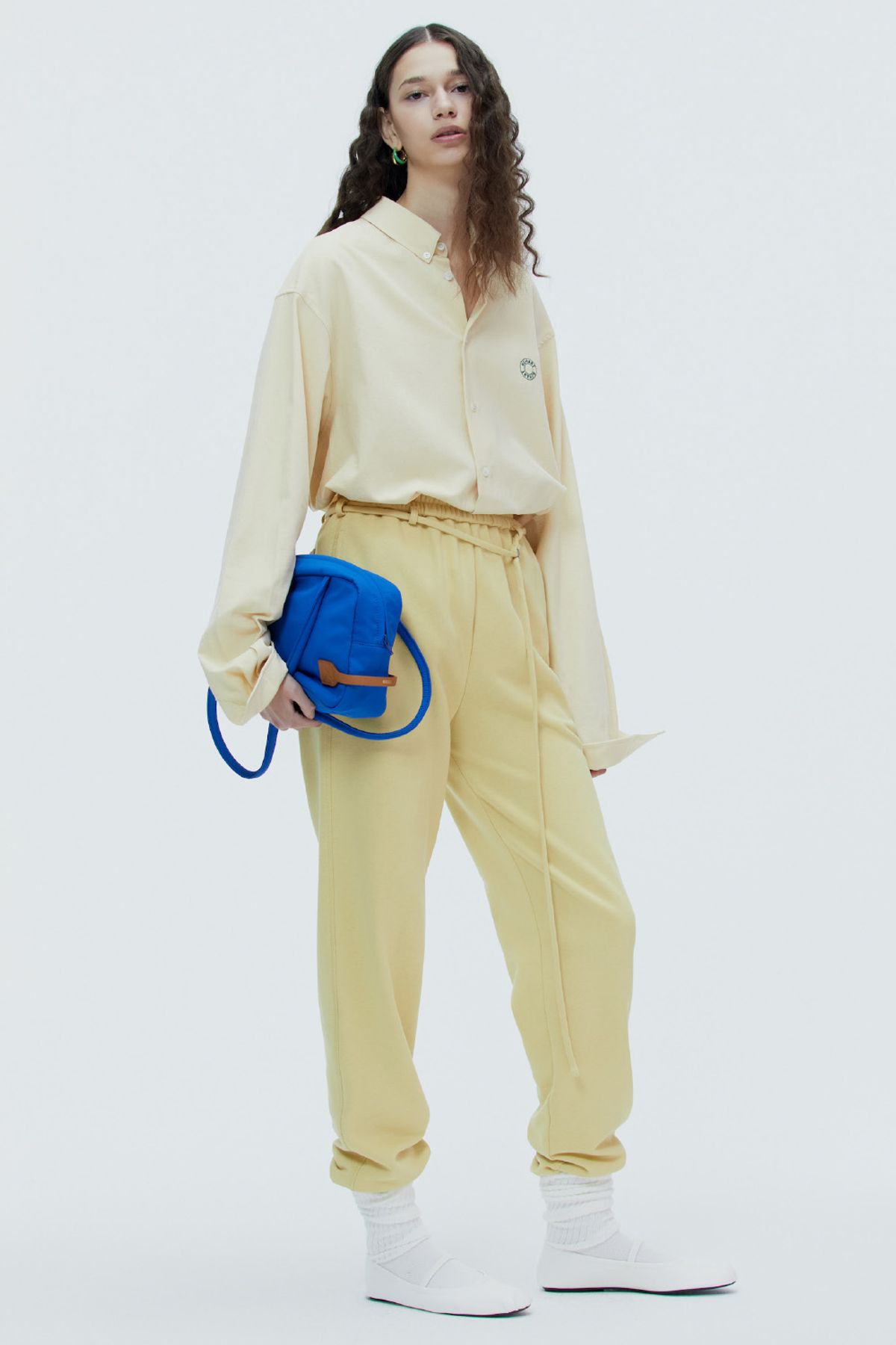노앙(NOHANT) BELT LOOP JOGGER PANTS RESORT-MUSTARD