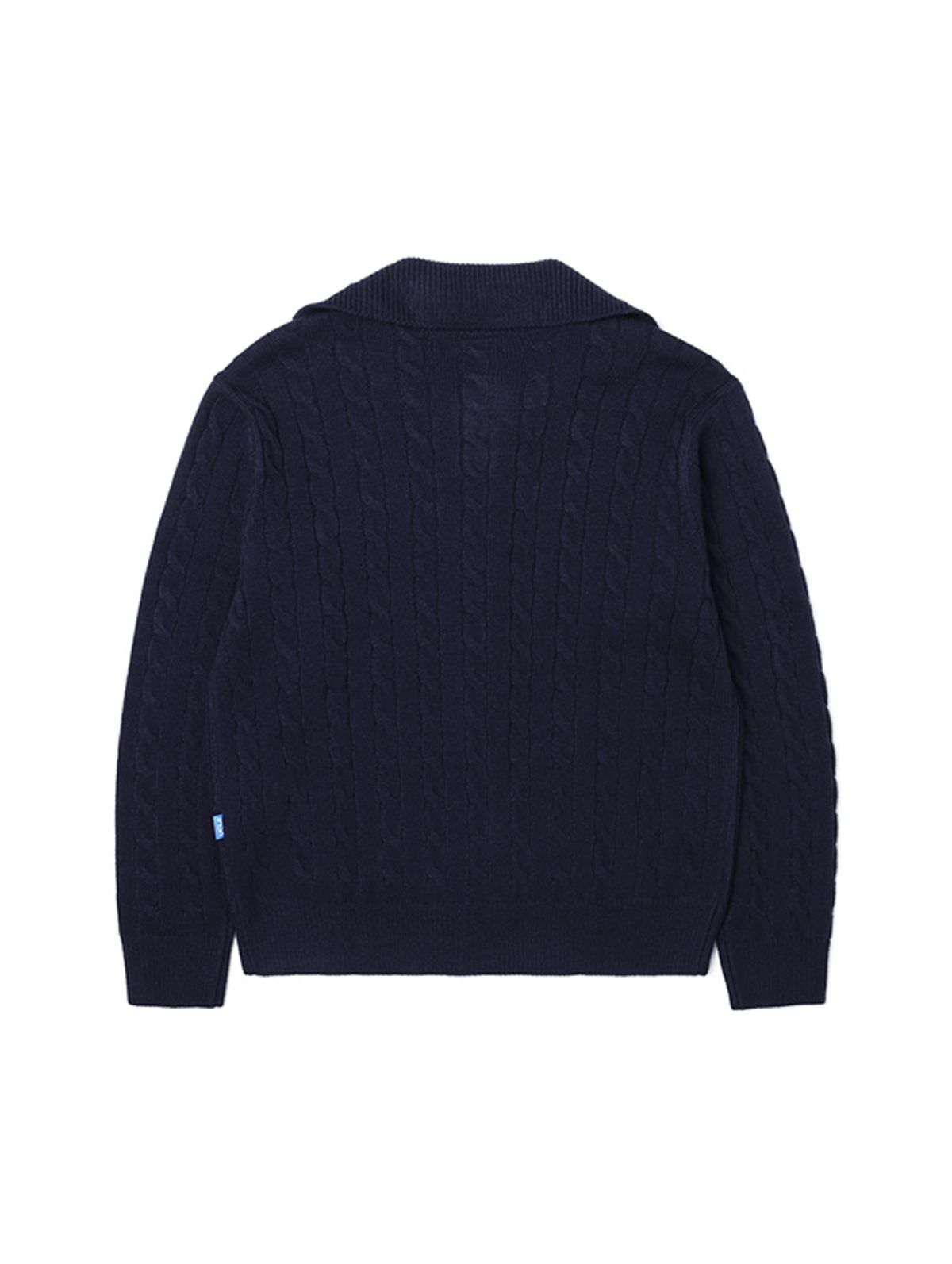 유씨엘에이(UCLA) 남녀공용 하이넥 집업 케이블 니트[NAVY](UA1GD80_45)
