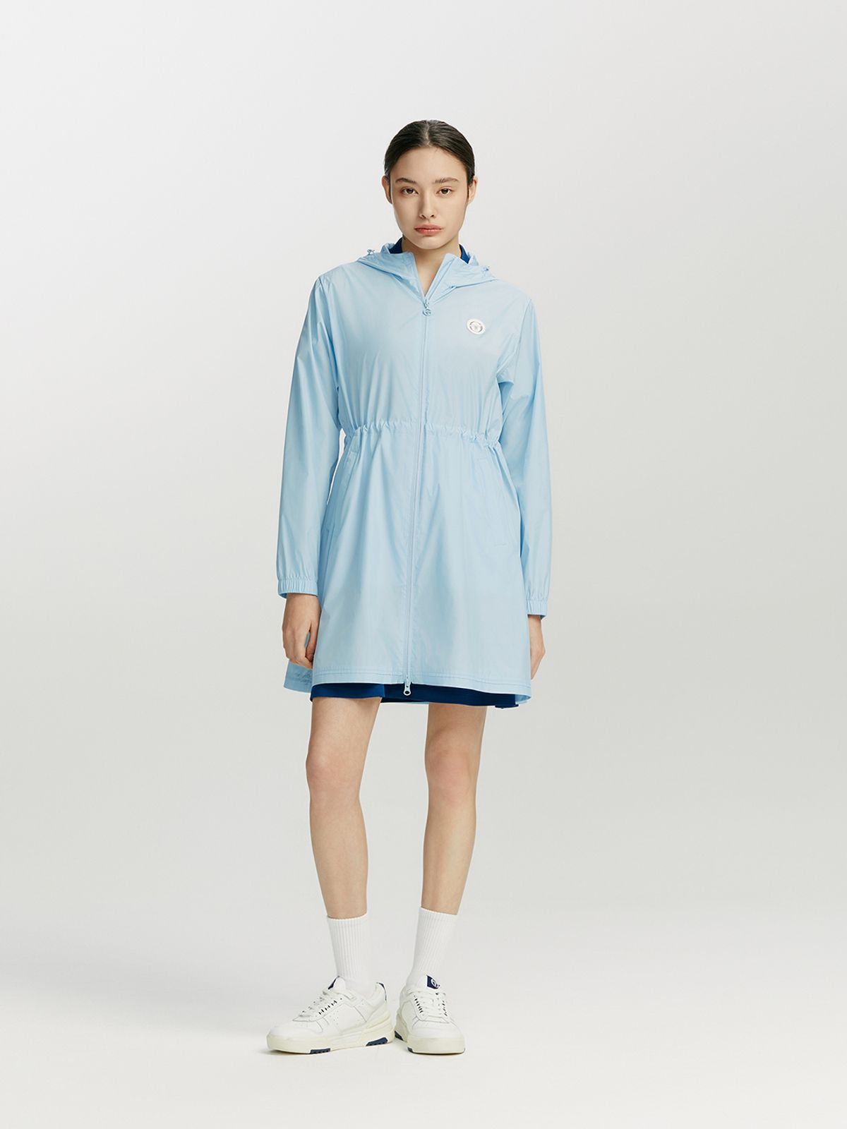 세르지오 타키니(SERGIO TACCHINI) W 데일리 우븐 중기장 자켓 (L.Blue)