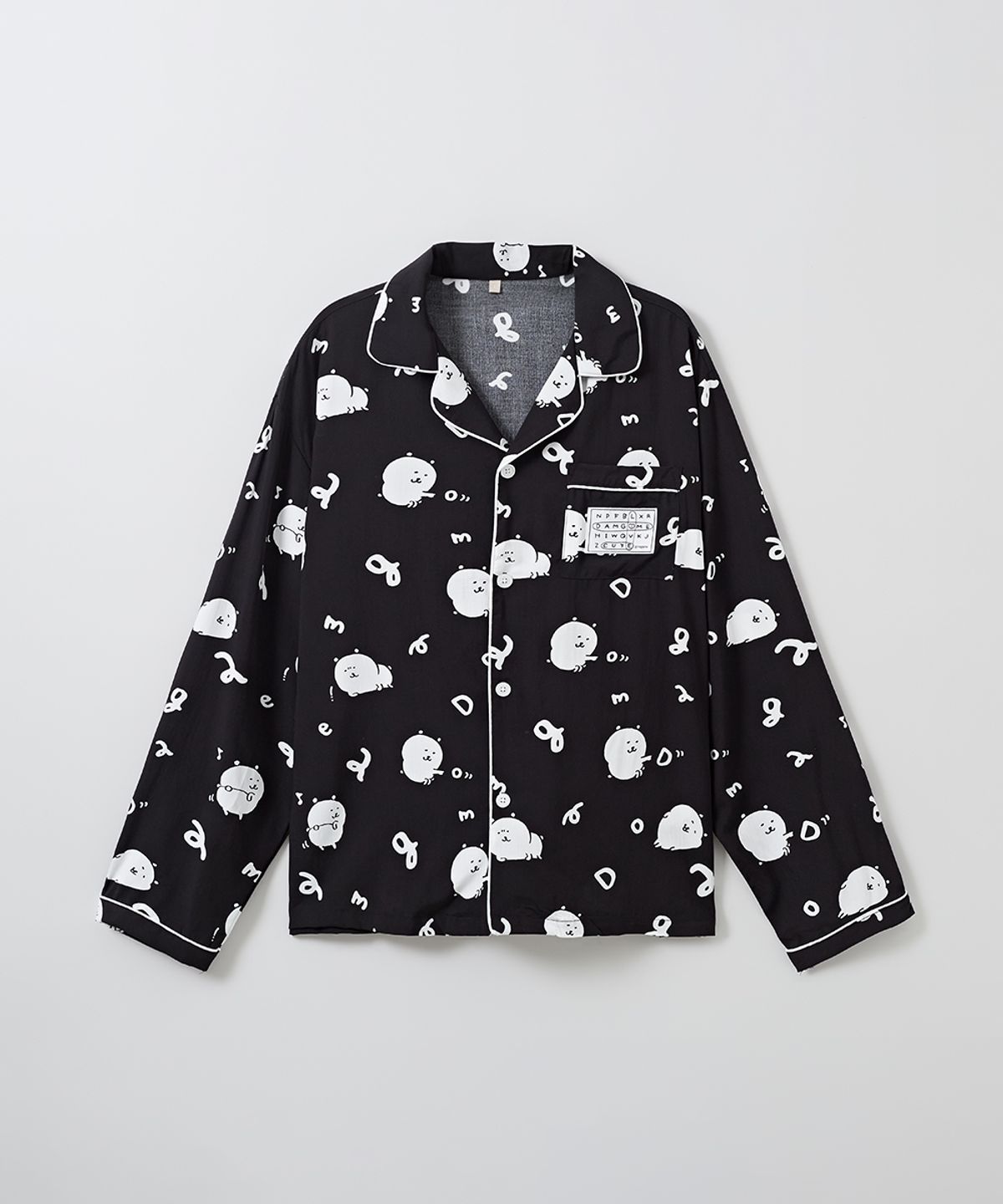 스파오(SPAO) [담곰이] 입으면 더 귀엽담곰 긴팔 잠옷(BLACK)_SPPPE23U04