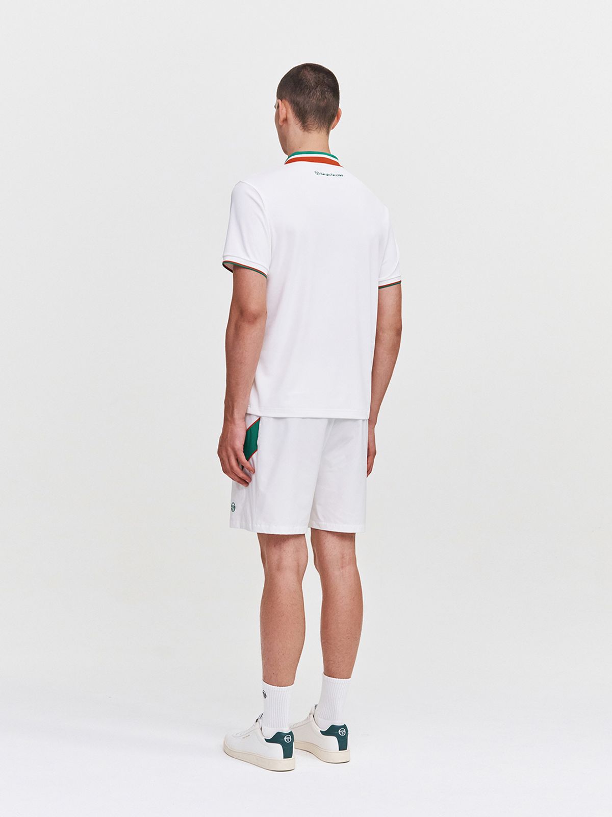 세르지오 타키니(SERGIO TACCHINI) M 플래그 반팔 폴로 셔츠 (White)