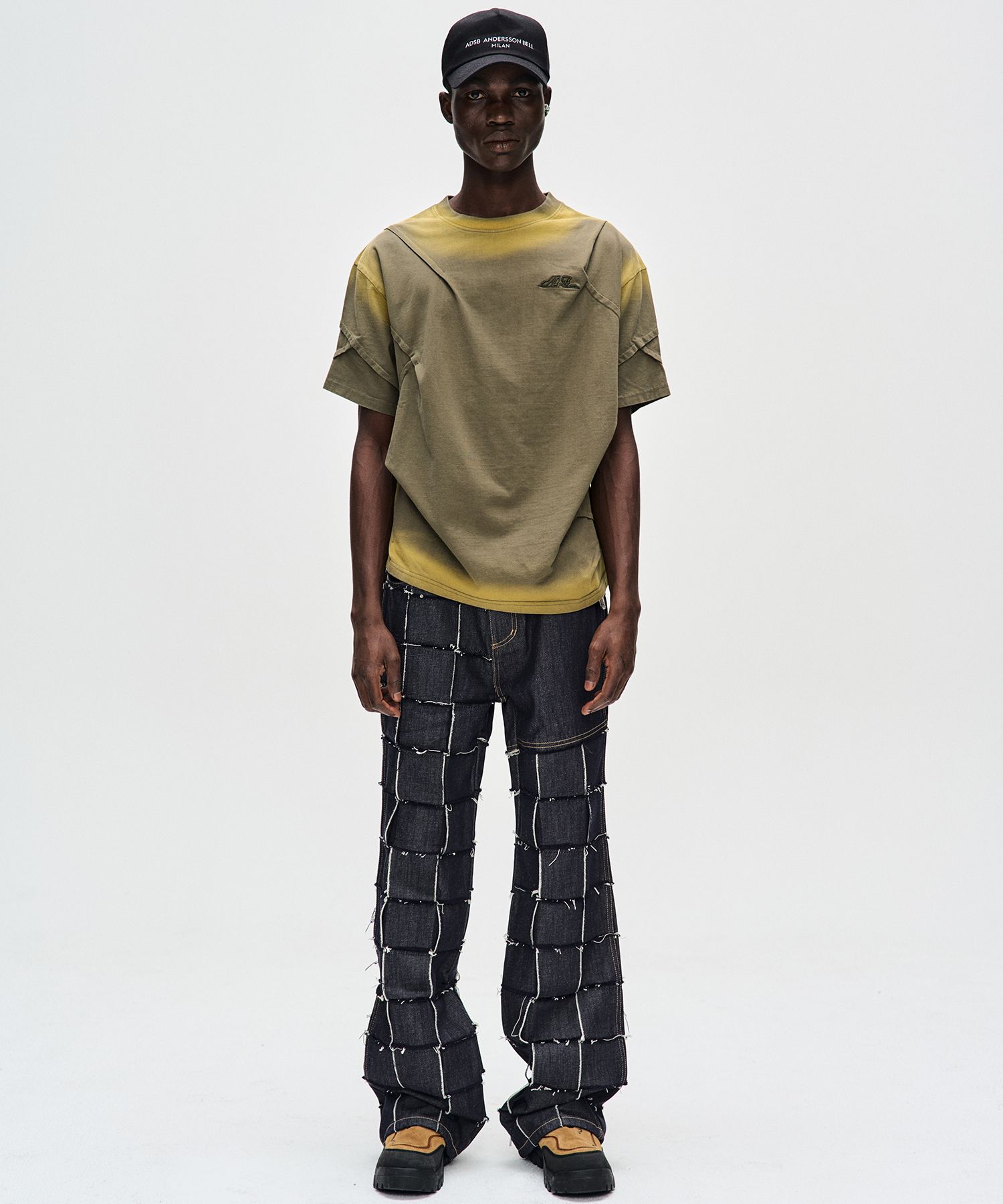 ★ANDERSSON BELL★ Madro Gradient T-shirt atb1079mKHAKI A24S MUSINSA | ANDERSSON BELL Madro gradient t-shirt atb1079m (KHAKI)
