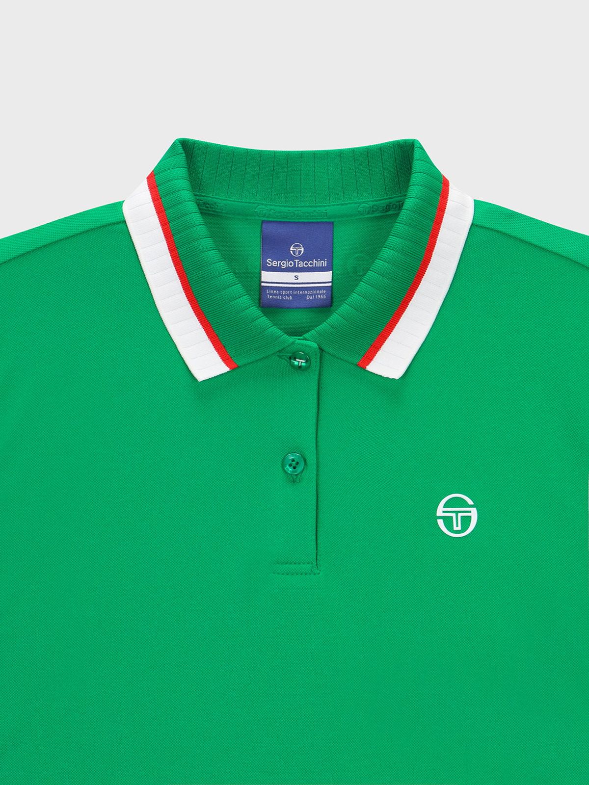 세르지오 타키니(SERGIO TACCHINI) W 플래그 반팔 폴로 셔츠 (Green)