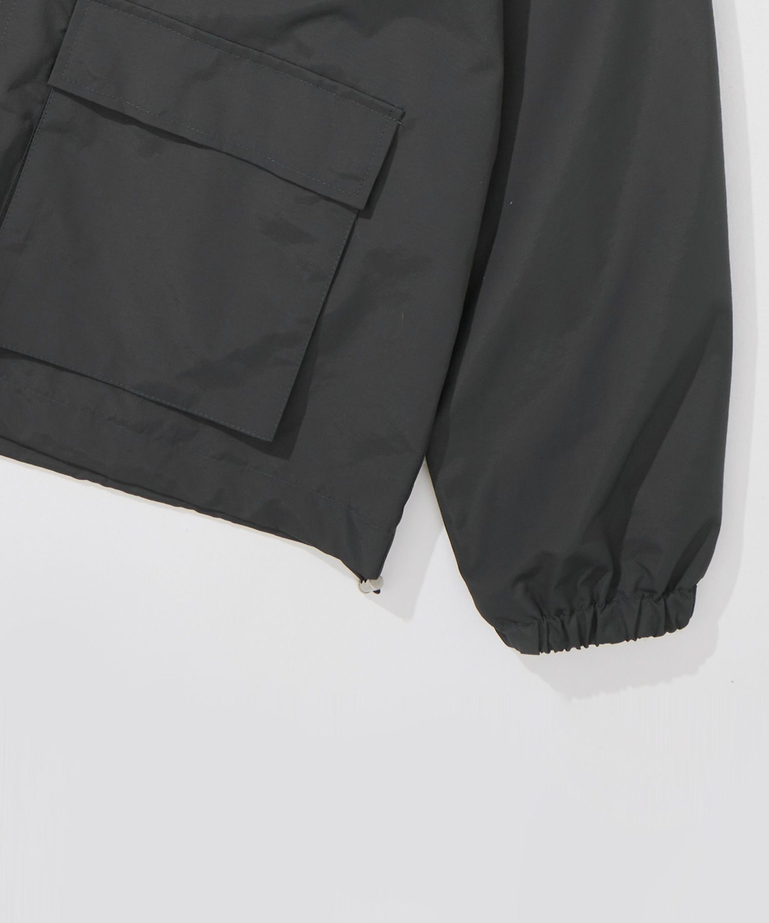 【GREEN BUTTER】Two-Way Windbreaker Jacket CHARCOAL MUSINSA | GLW Oversized Two Way Pocket Windbreaker Jacket