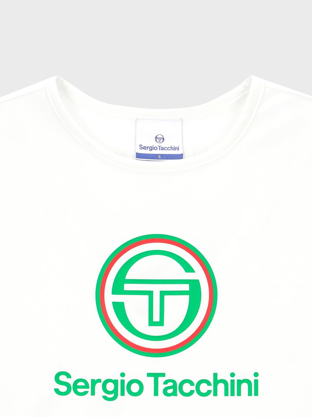 세르지오 타키니(SERGIO TACCHINI) W 플래그 립 아트웍 티셔츠 (White)