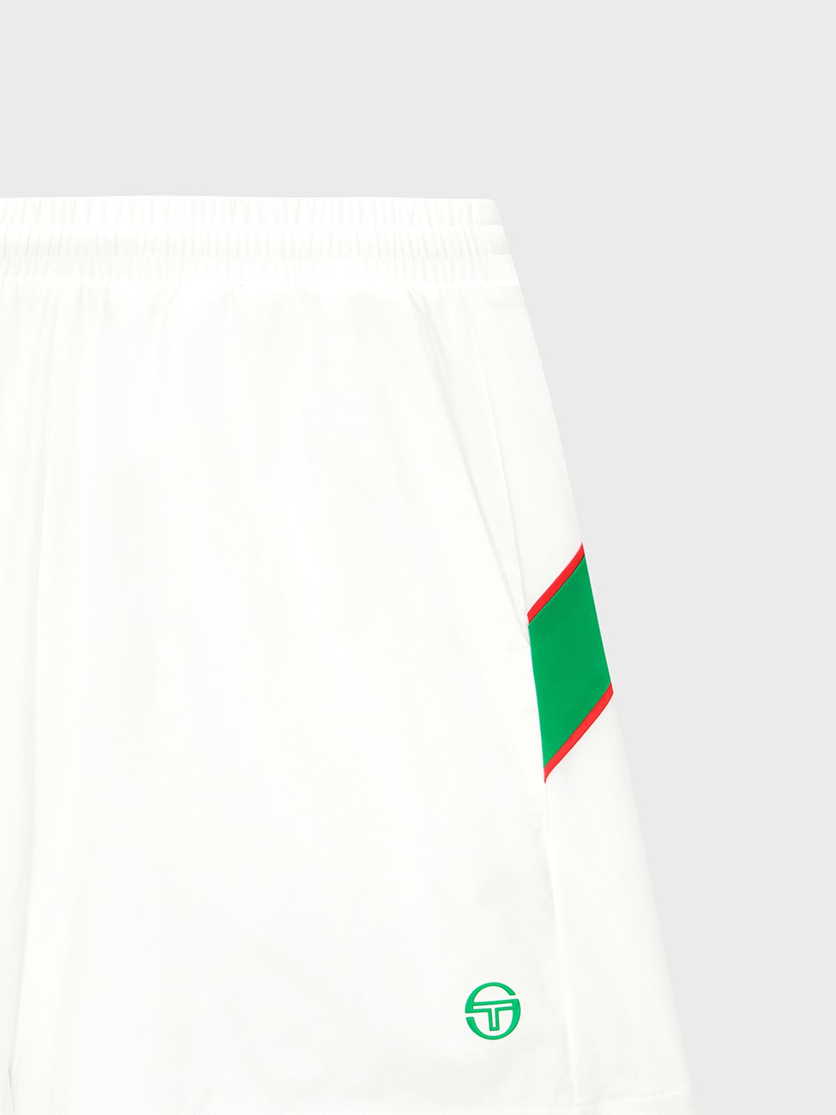 세르지오 타키니(SERGIO TACCHINI) W 플래그 우븐 숏팬츠 (White)