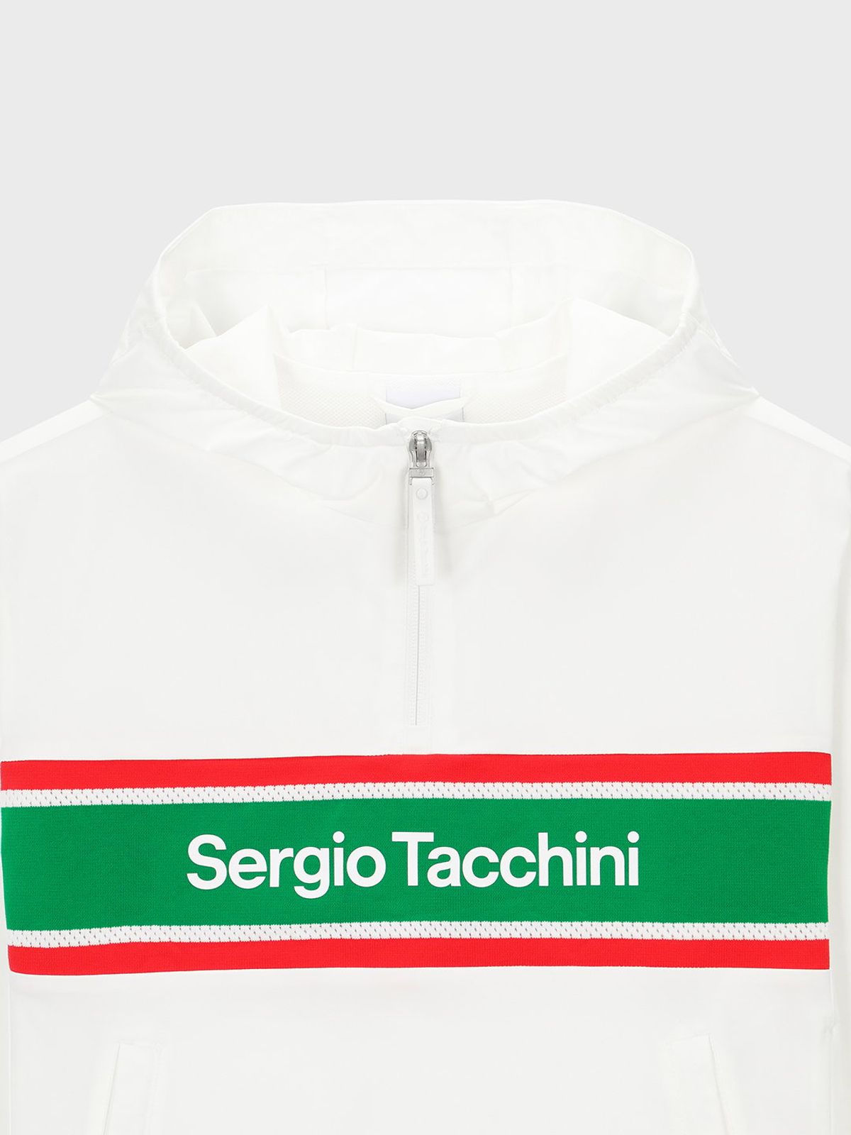 세르지오 타키니(SERGIO TACCHINI) W 플래그 우븐 아노락 자켓 (White)
