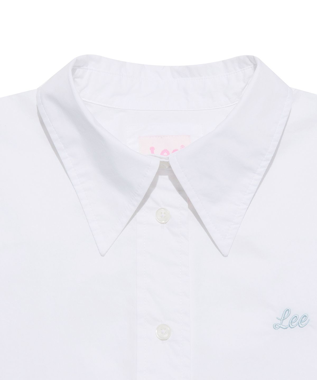 리(LEE) 우먼 숏 크롭 셔츠 화이트