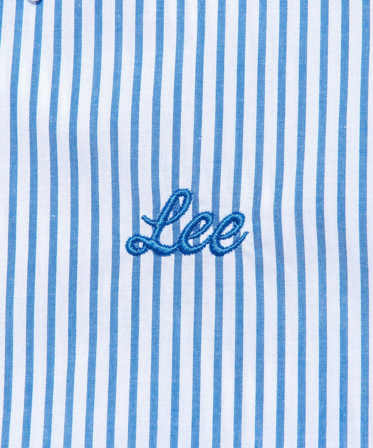 리(LEE) 우먼 숏 크롭 셔츠 블루