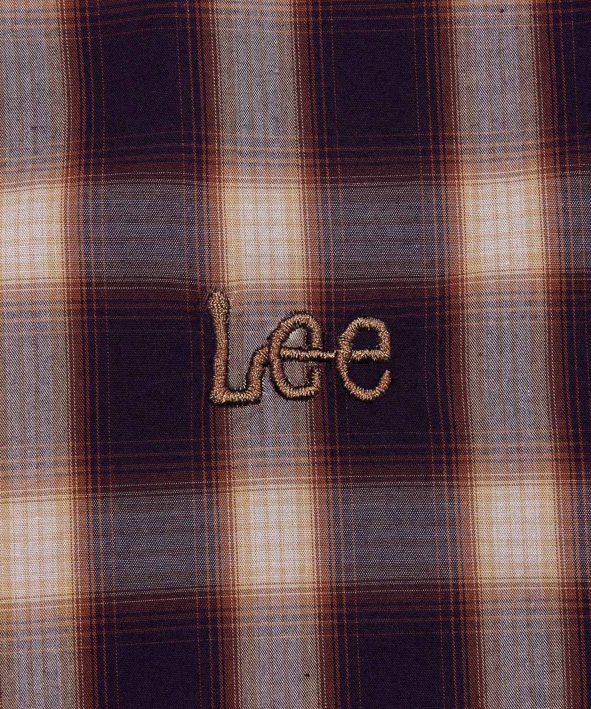 리(LEE) 옴브레 체크 셔츠 버건디