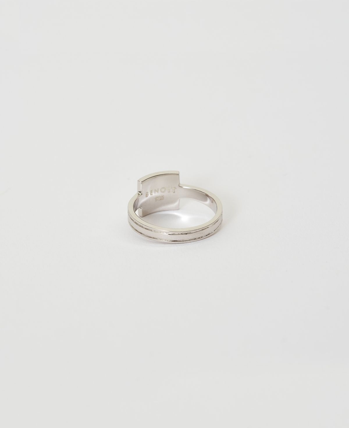 베누아(BENOIT) RG01SL Square Plane Ring [Silver]