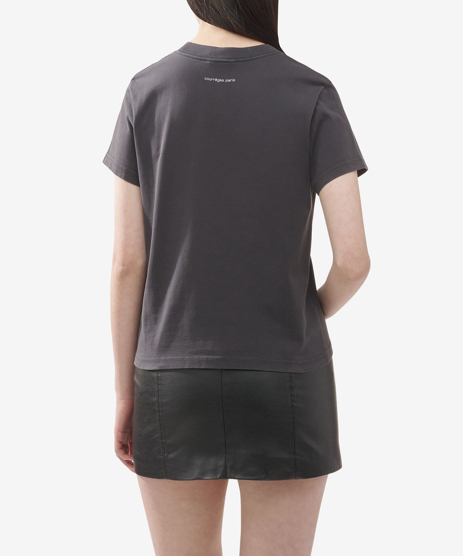 MUSINSA | COURREGES AC Straight Stonewash Short Sleeve T