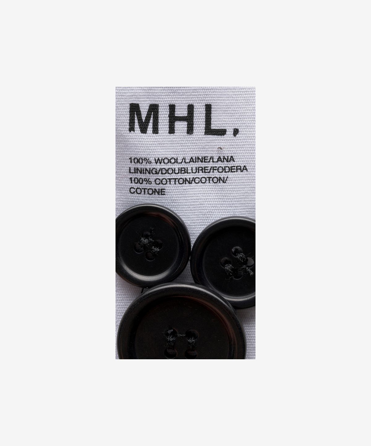 마가렛 호웰(MHL MARGARET HOWELL) 울 멜톤 후드 코트 - 블랙 / WHOU0502A23HNFBLK