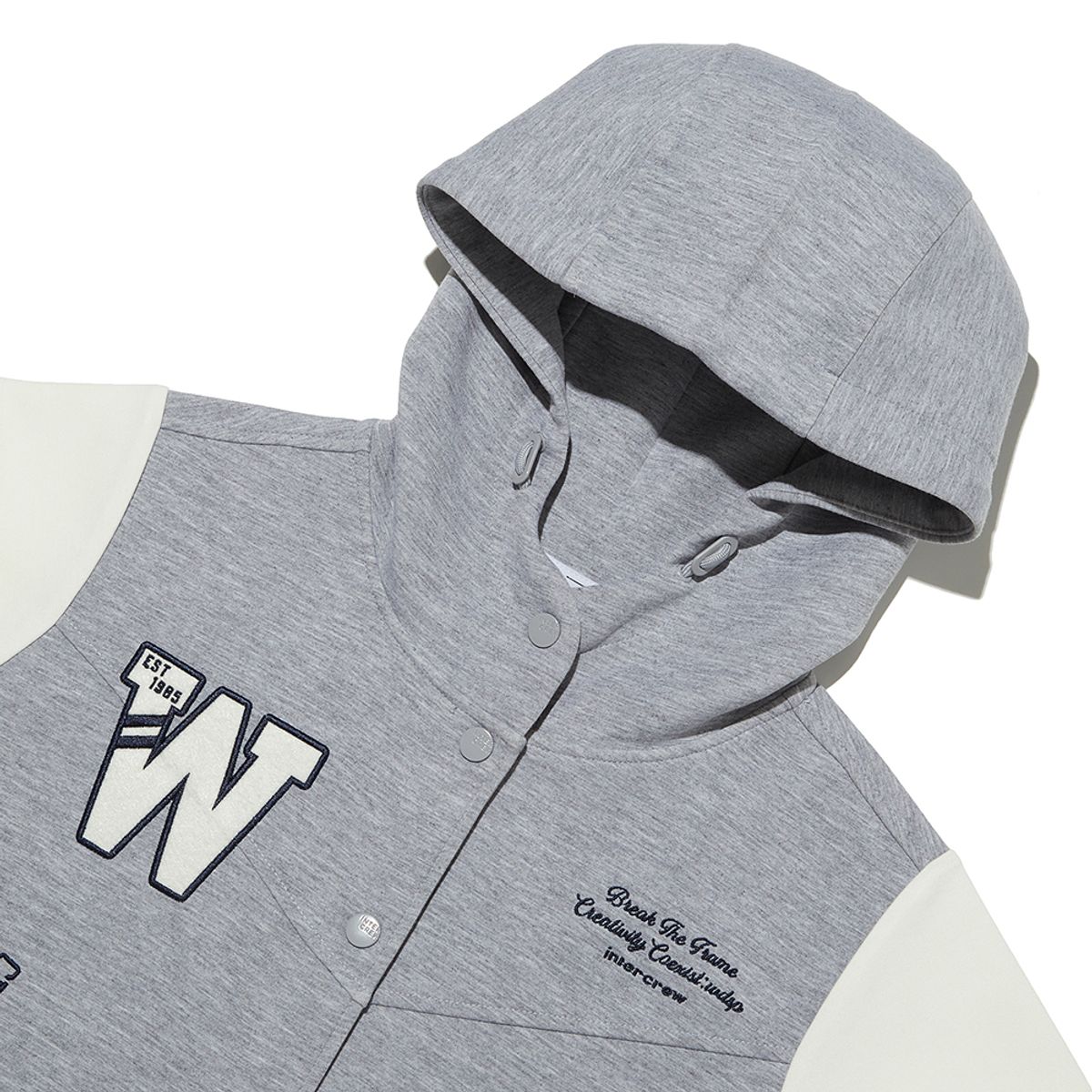 인터크루(INTERCREW) [24SS] 우먼스 아플리케 시밀러 크롭 가디건 ITY1DH51AMG
