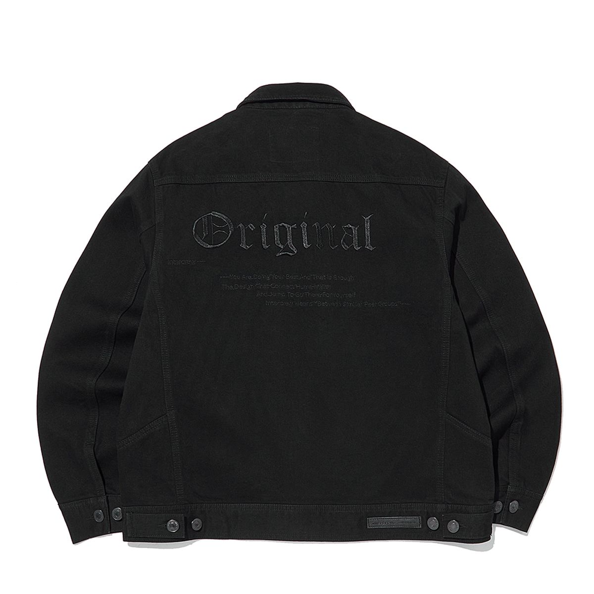 인터크루(INTERCREW) [24SS] 자수 장식 데님 트러커 자켓 ITY1EJ04ABK