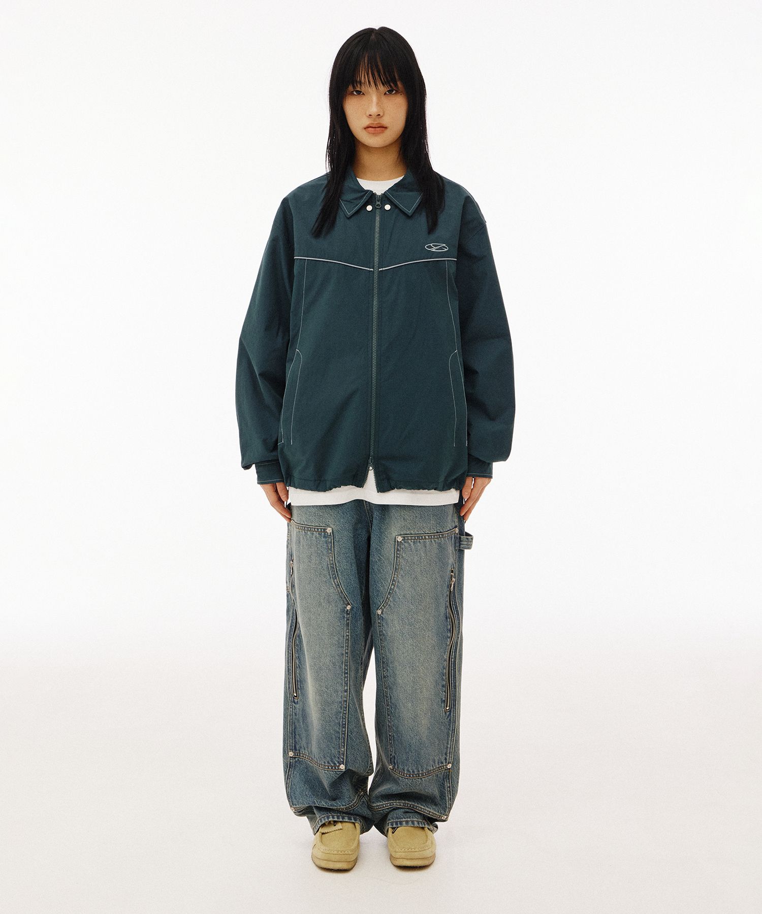 MUSINSA | 1993STUDIO Double knee carpenter washed denim