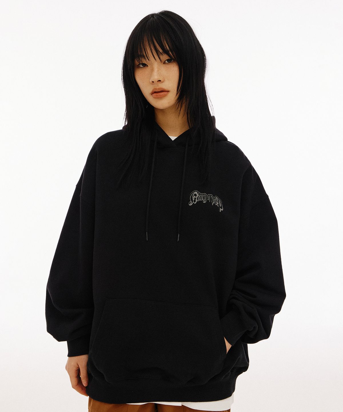 1993스튜디오(1993STUDIO) 빈티지 카세트 테이프 후드_블랙