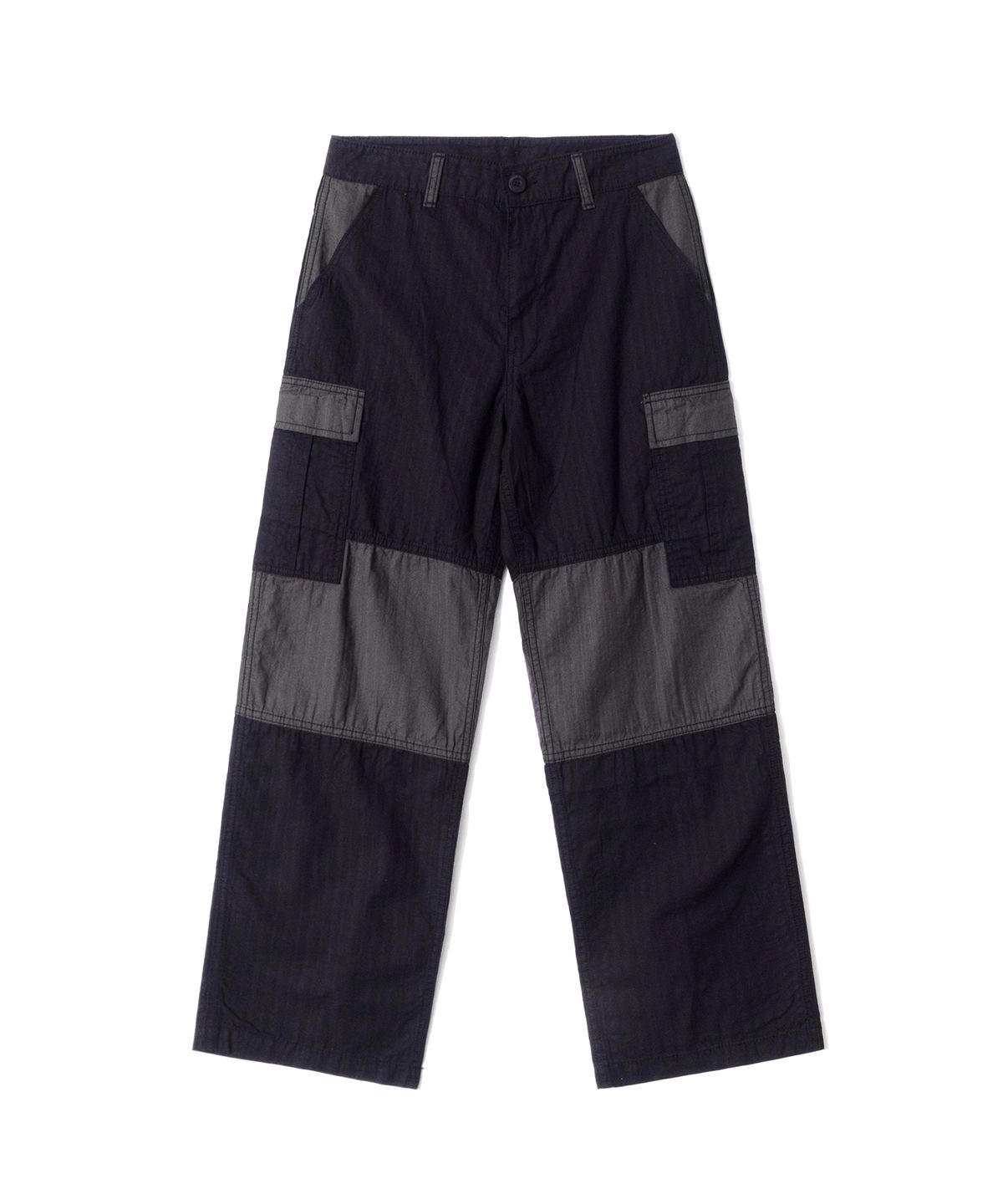 큐티에잇 가먼츠(QT8 GARMENTS) BN HBT Contrast Cargo Pants (Black)