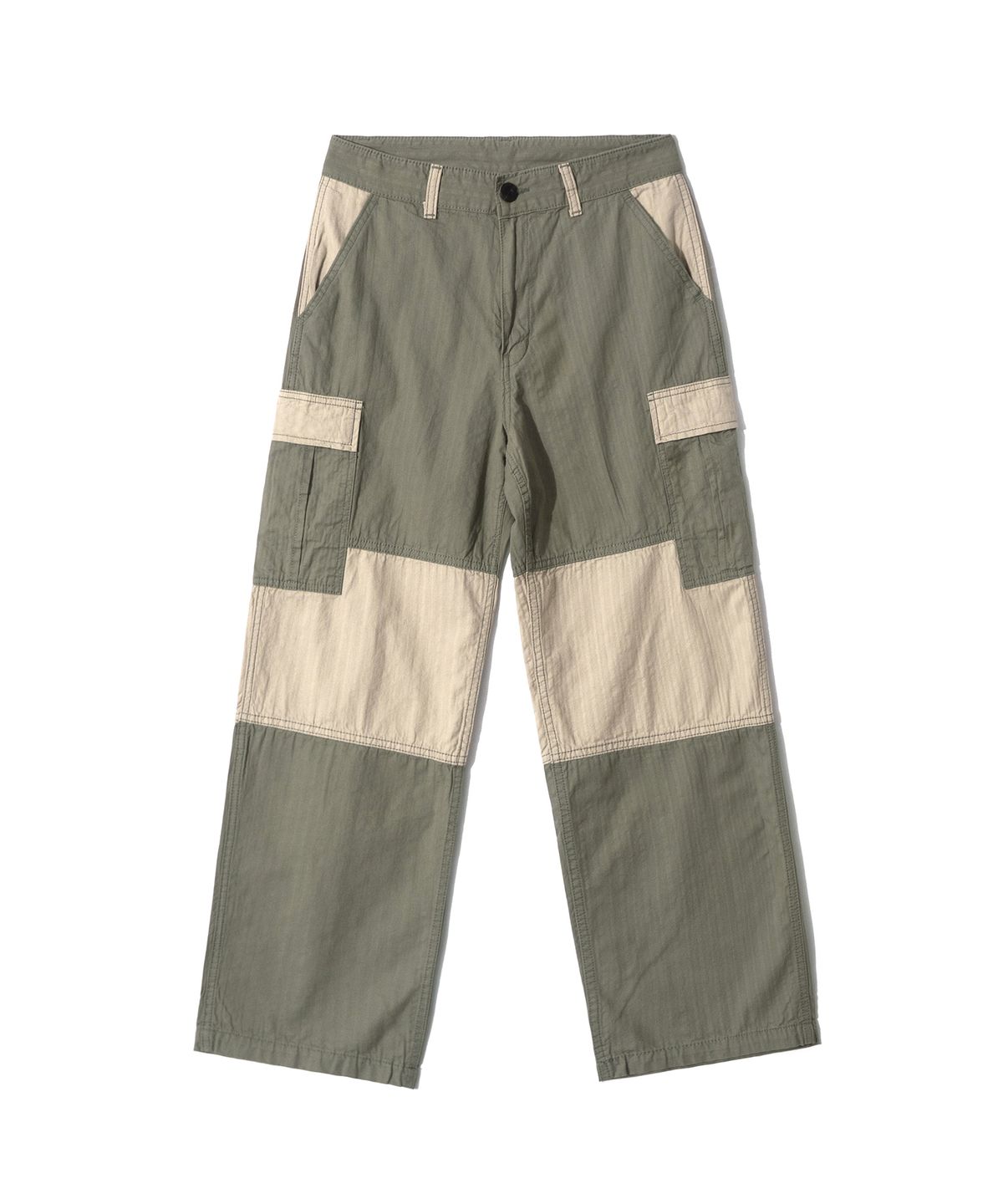 큐티에잇 가먼츠(QT8 GARMENTS) BN HBT Contrast Cargo Pants (Olive)