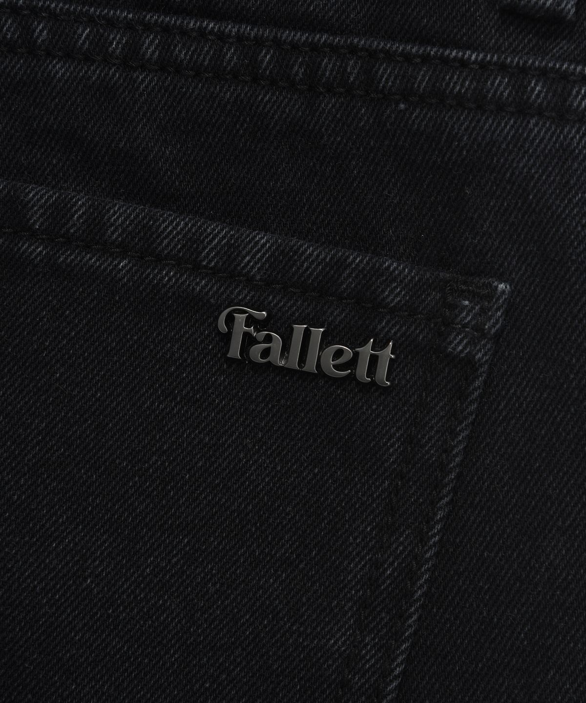 팔렛(FALLETT) 컷 오프 데님 쇼츠 블랙